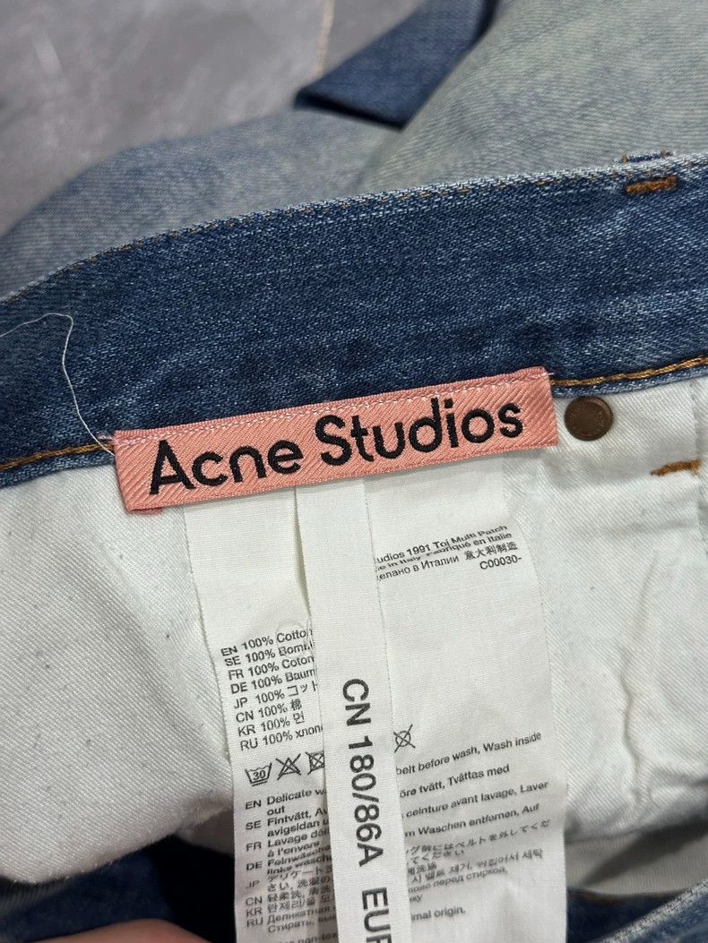 Acne Studios Acne Studios Blue loose patchwork jeans Size US 31 - 5 Thumbnail