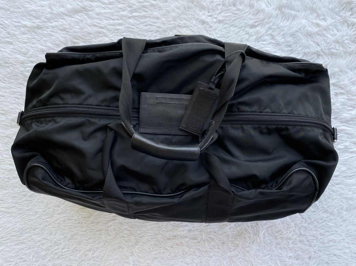 Prada PRADA Duffle Travel Carry Handbag Shoulder Bag Black Nylon Size ONE SIZE - 7 Thumbnail