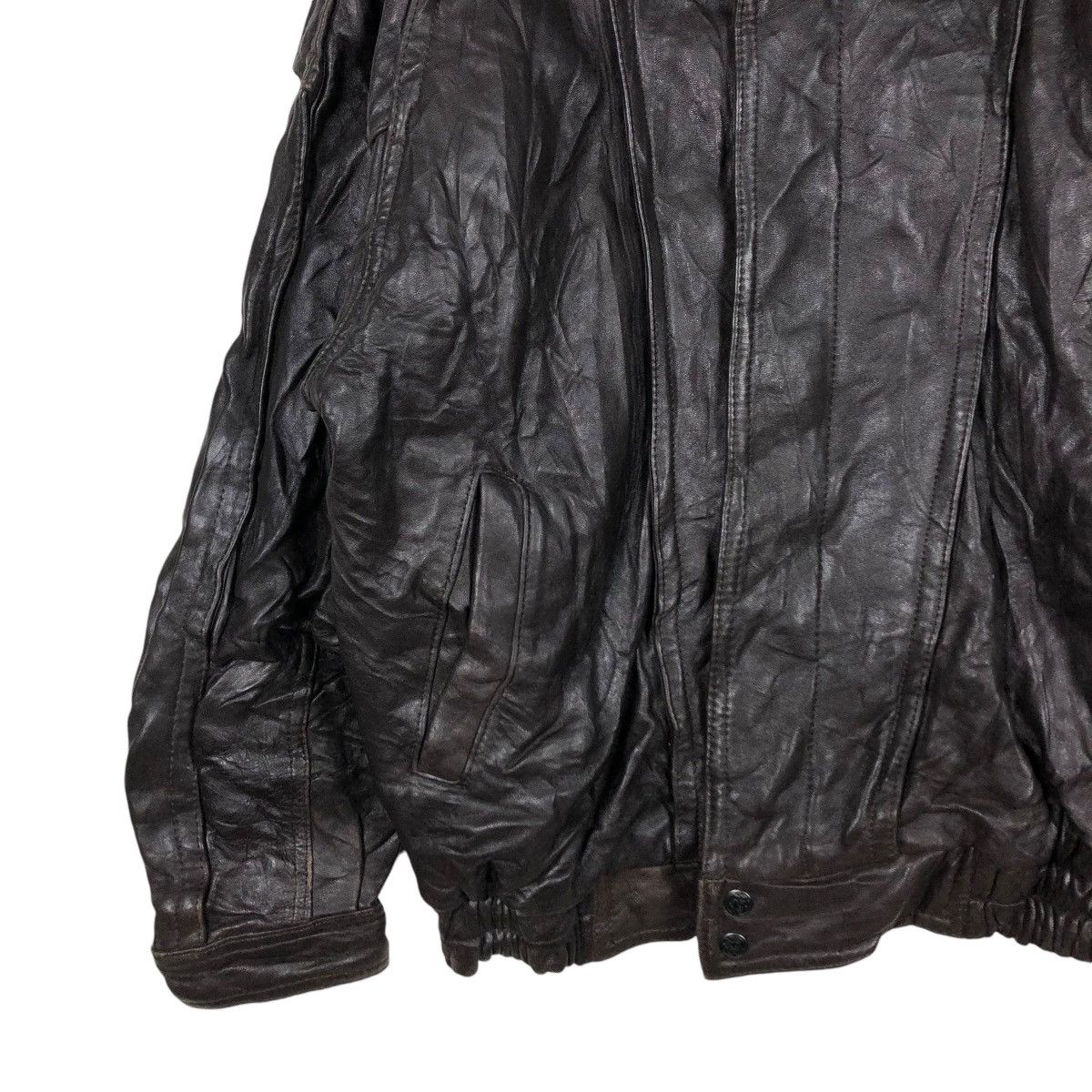 Japanese Brand 🔥VTG GENUINE LEATHER JACKET BIKER BONNEZ VOW ISSEY MIYAKE Size US L / EU 52-54 / 3 - 6 Thumbnail