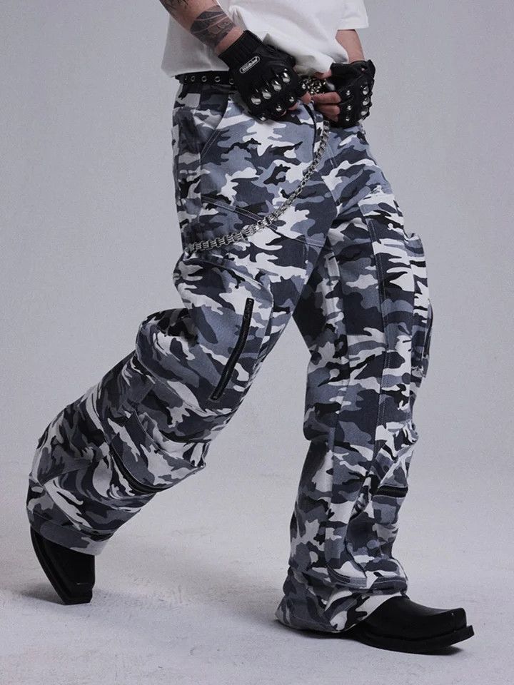 Japanese Brand × Vintage Camouflage Zipper Multi pocket Casual Pants Size US 29 - 2 Thumbnail