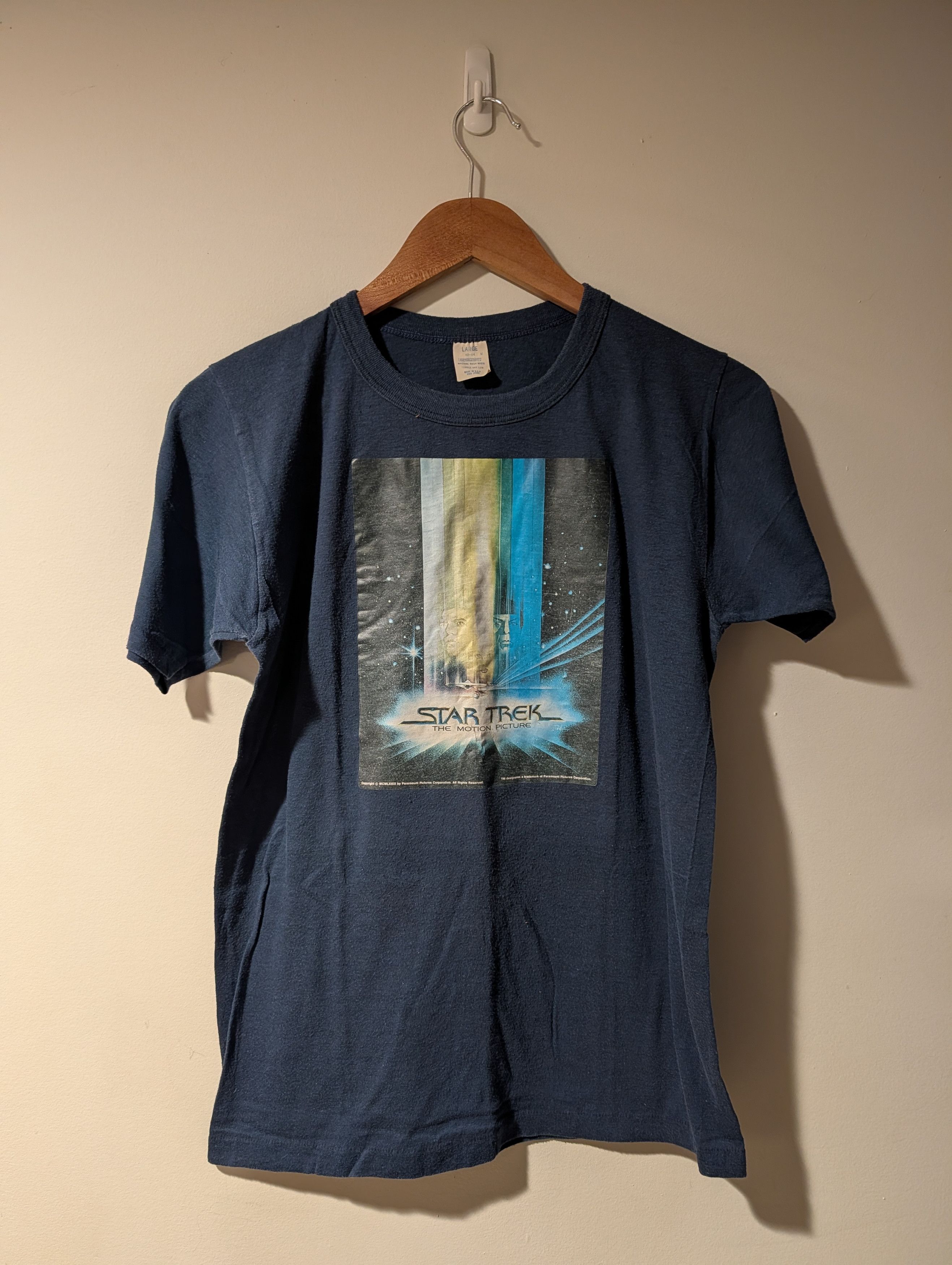 Hanes Vintage 1979 Star Trek The Motion Picture Movie T-Shirt Size US L / EU 52-54 / 3 - 1 Thumbnail