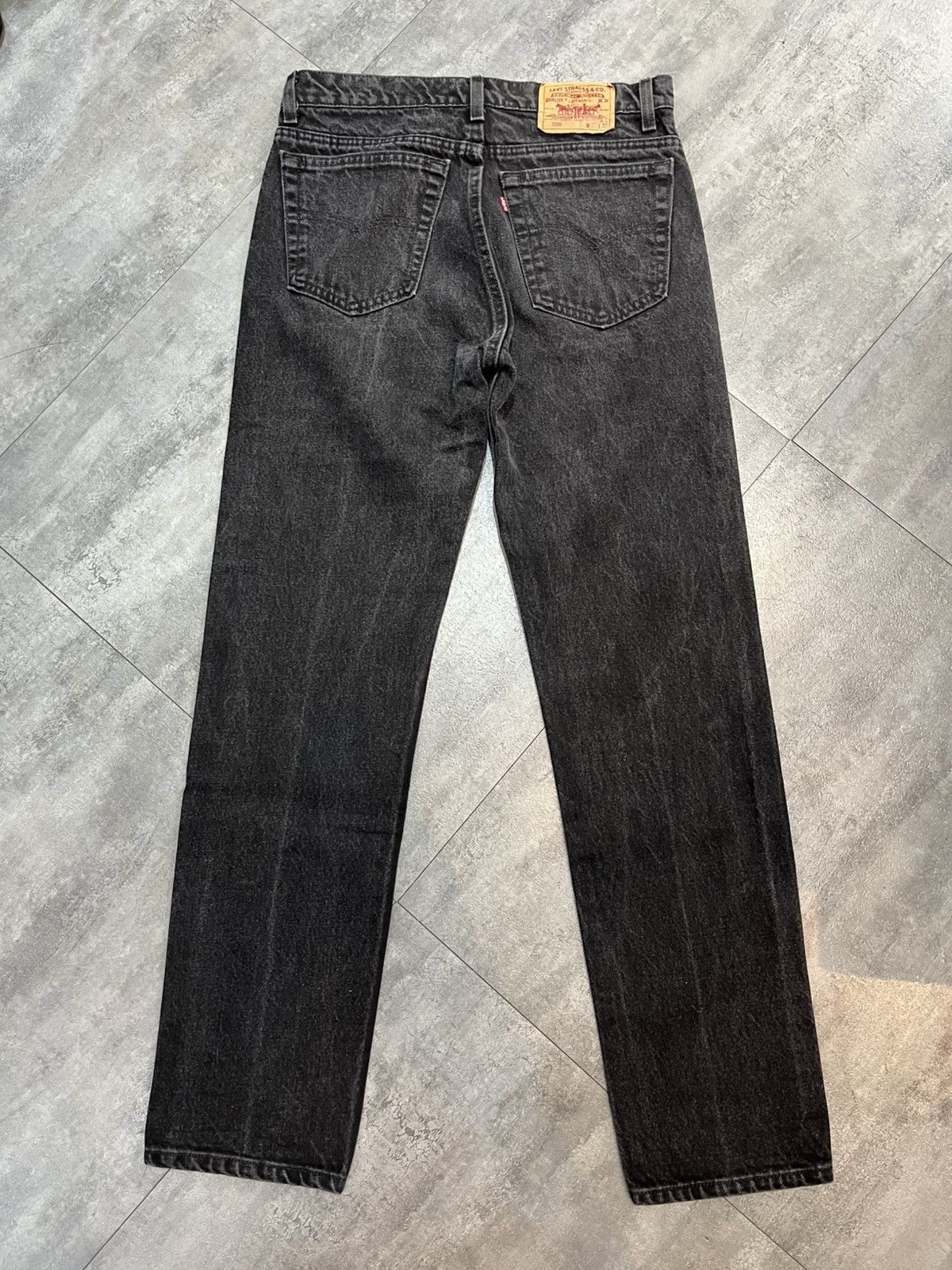 Levi's Vintage Clothing Leiv’s 505 U.S.A Black Denim Size US 32 / EU 48 - 2 Thumbnail