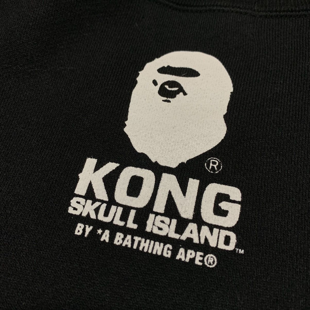 Bape Bape Medium Kong Skull Island Black Sweatshirt Bathing Ape Size US M / EU 48-50 / 2 - 5 Thumbnail
