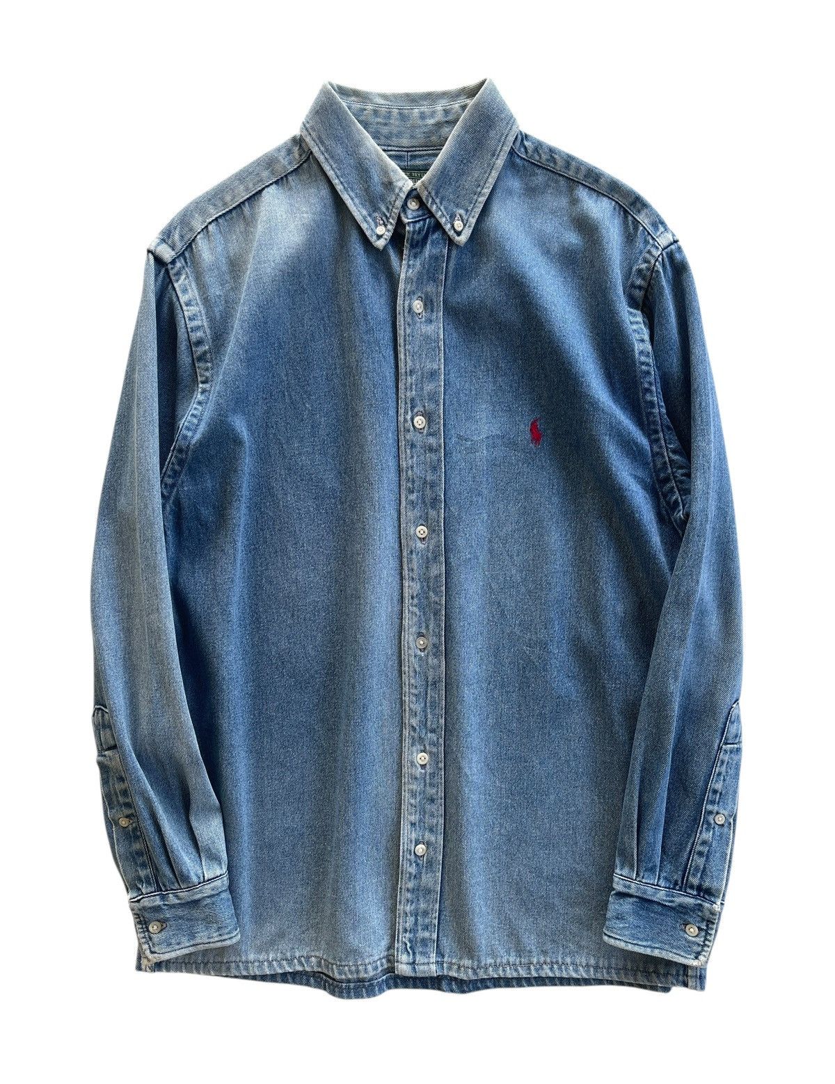 Polo Ralph Lauren Vintage Polo RL Country Denim Shirt Size US S / EU 44-46 / 1 - 1 Thumbnail