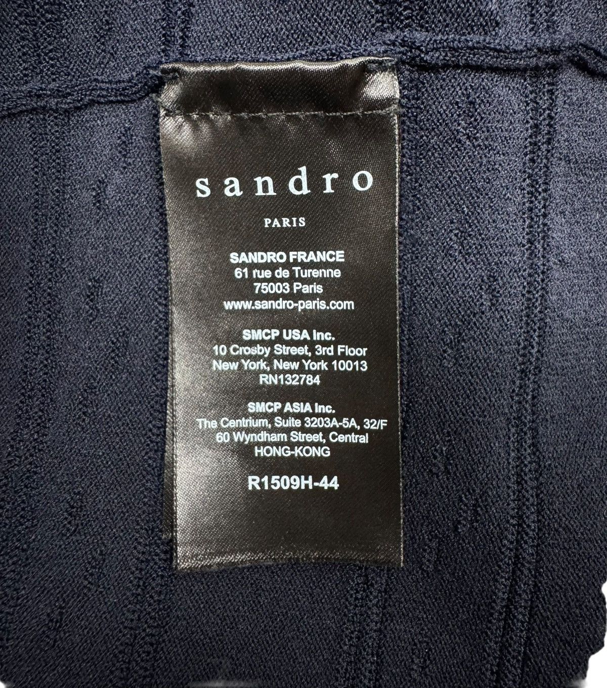 Sandro Sandro Viscose Knit Dress Knee Length Navy size 1 Size S / US 4 / IT 40 - 11 Thumbnail