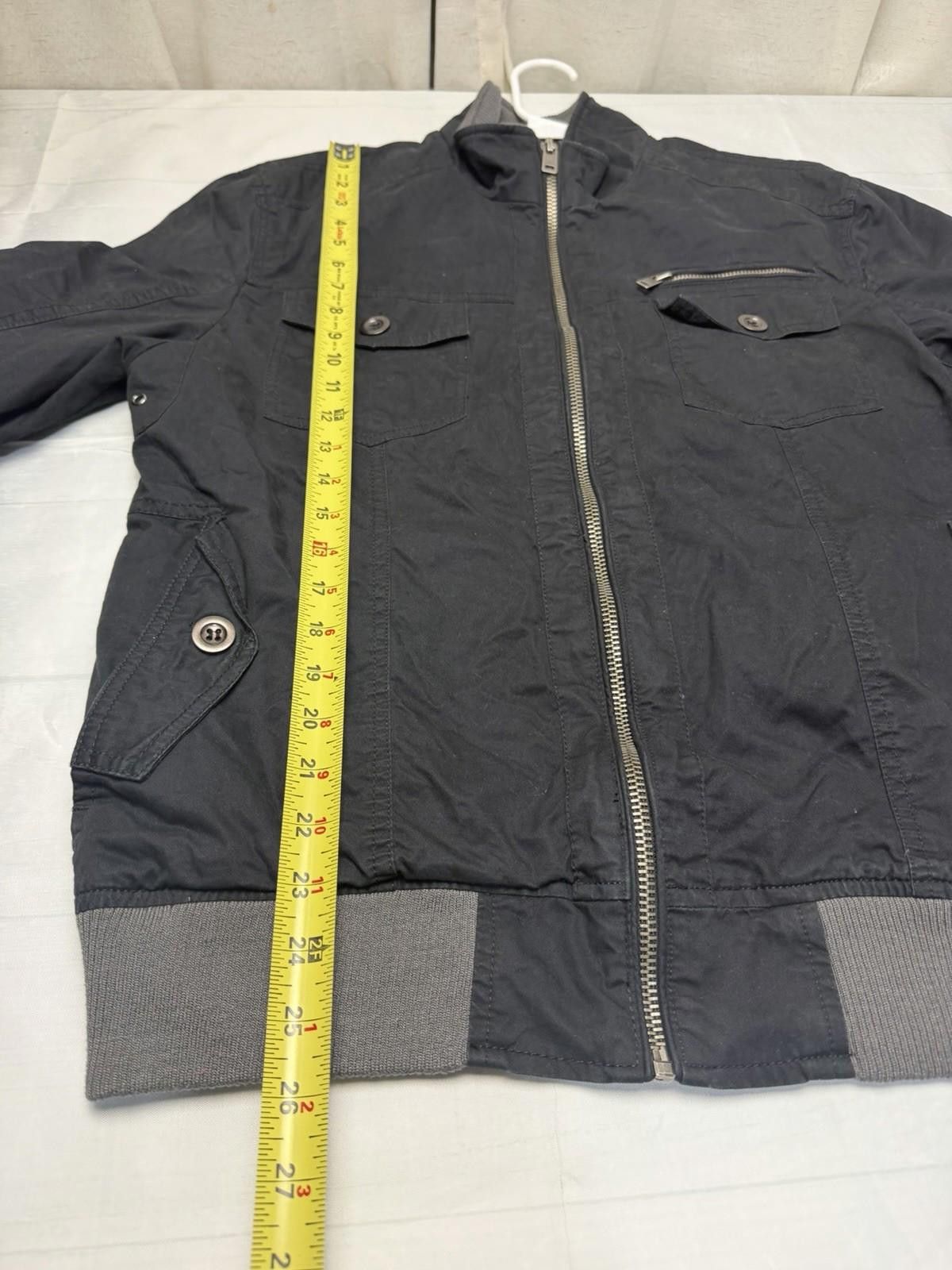 Guess Vintage Look Guess Men's Classic Black Bomber Jacket Size L Size US L / EU 52-54 / 3 - 6 Thumbnail