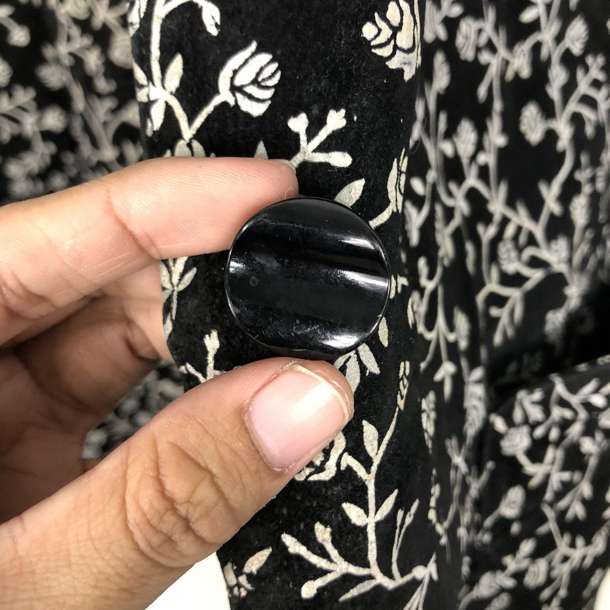 Japanese Brand × Vintage 📌Vintage Leather Jacket Floral Full Print Issey Miyake Size US M / EU 48-50 / 2 - 17 Thumbnail