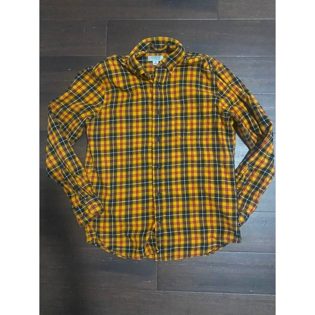 Other Ocean Coast Mens Size S Yellow Red Plaid Long Sleeve Button Size US S / EU 44-46 / 1 - 1 Thumbnail