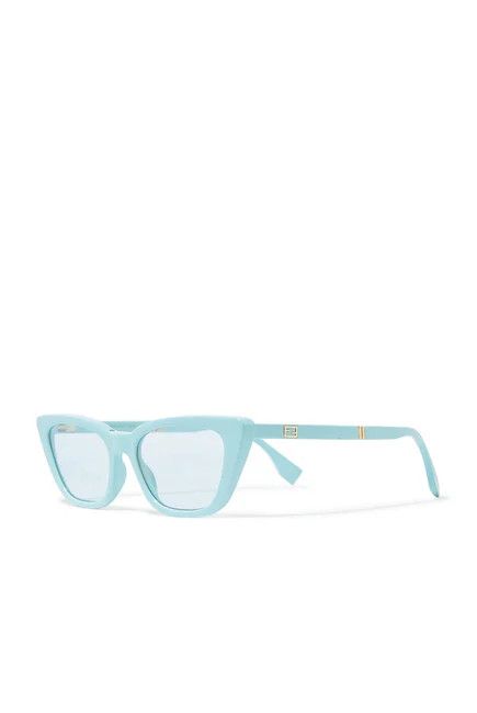 Fendi o1loc1c0824 Size: OS/ Baguette Sunglasses in Blue Size ONE SIZE - 1 Preview