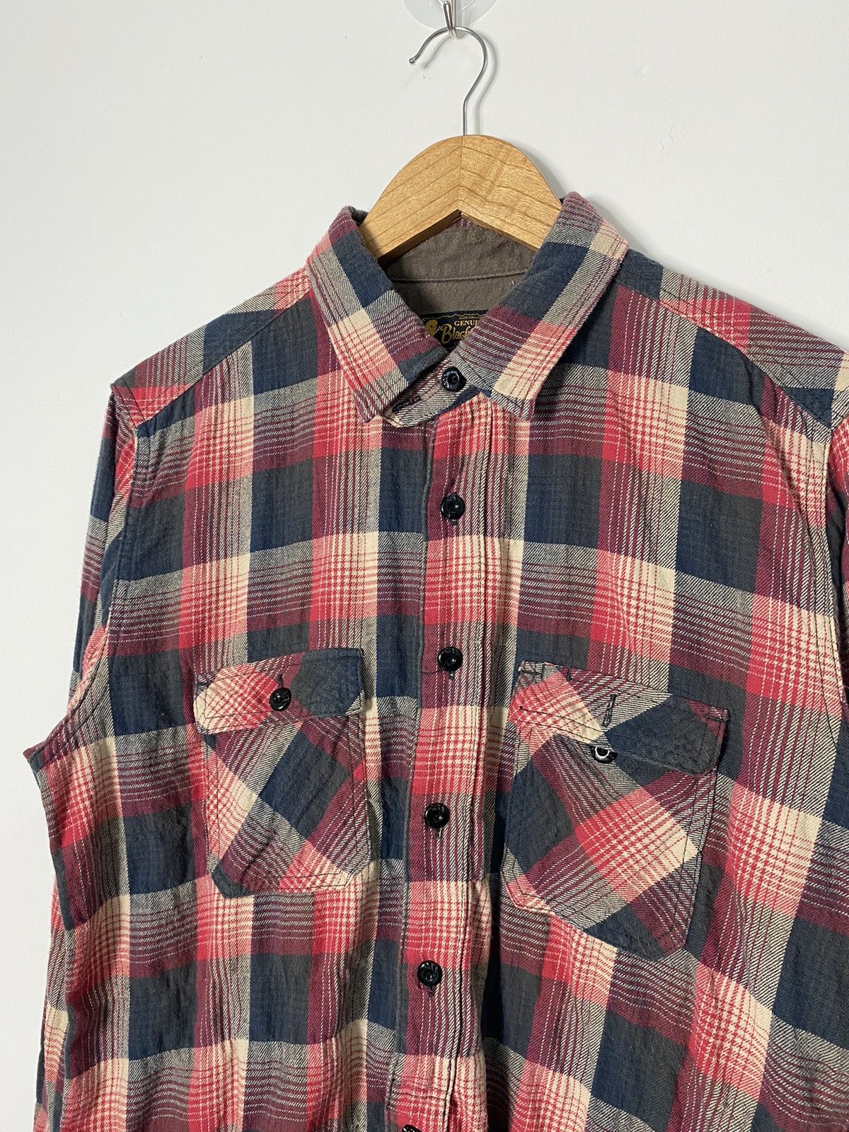 Japanese Brand Blackrebel Flannel Shirt Size US L / EU 52-54 / 3 - 2 Thumbnail