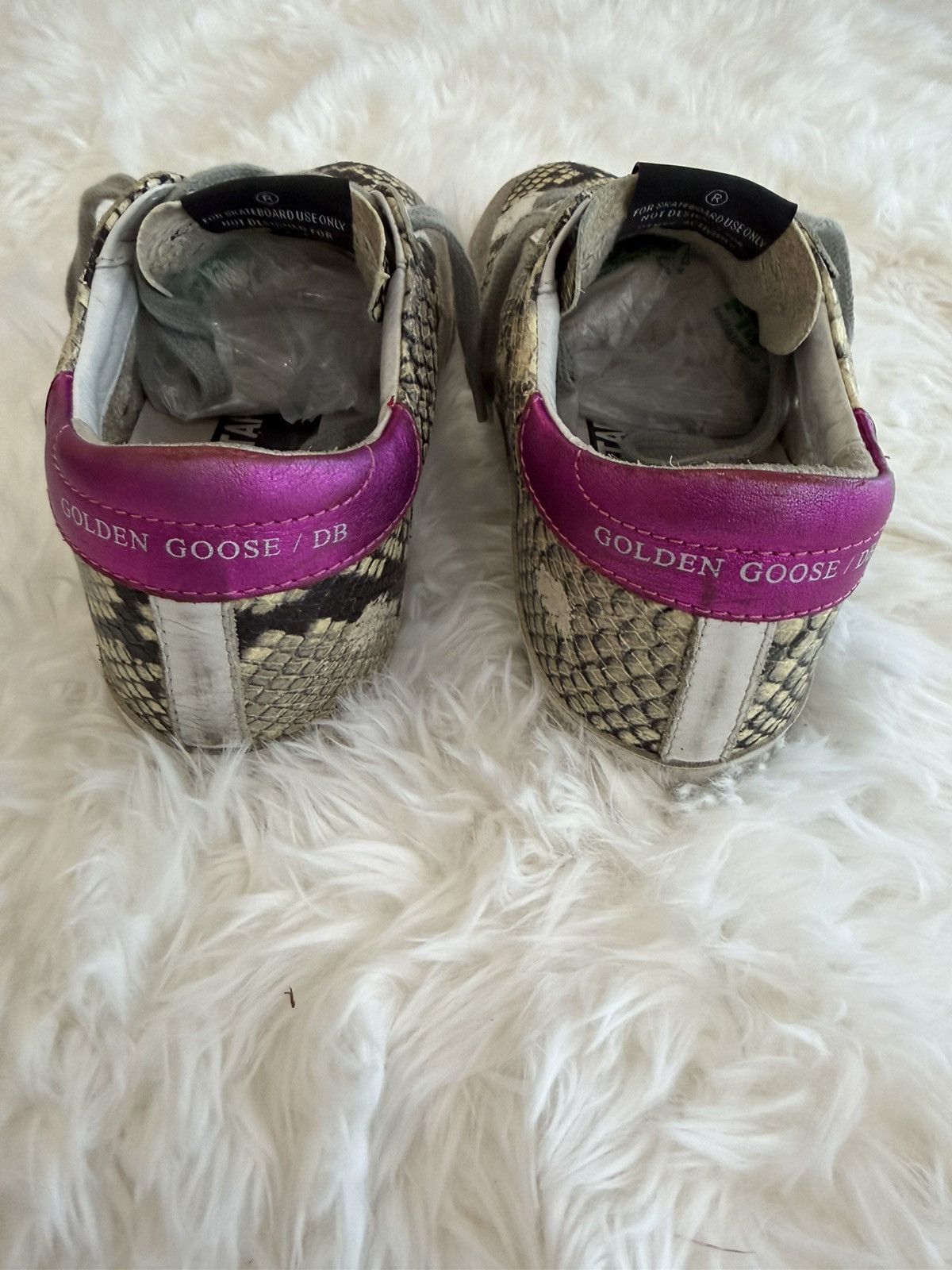 Golden Goose Golden Goose Superstar "Natural Snake Print" Size US 5 / IT 35 - 5 Thumbnail