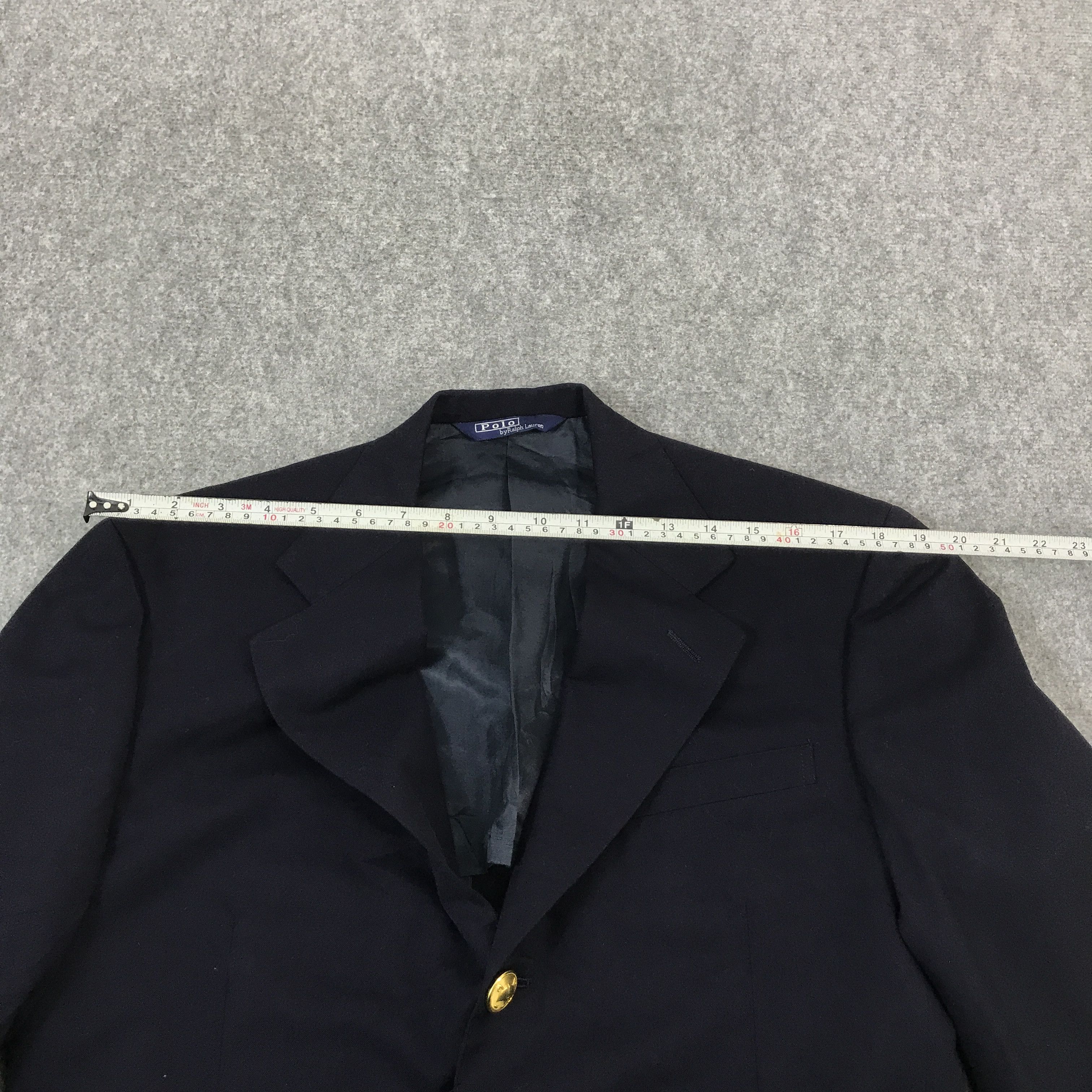 Polo Ralph Lauren × Vintage Vintage Polo Ralph Lauen Blazer Navy Coat jacket Size US L / EU 52-54 / 3 - 8 Thumbnail
