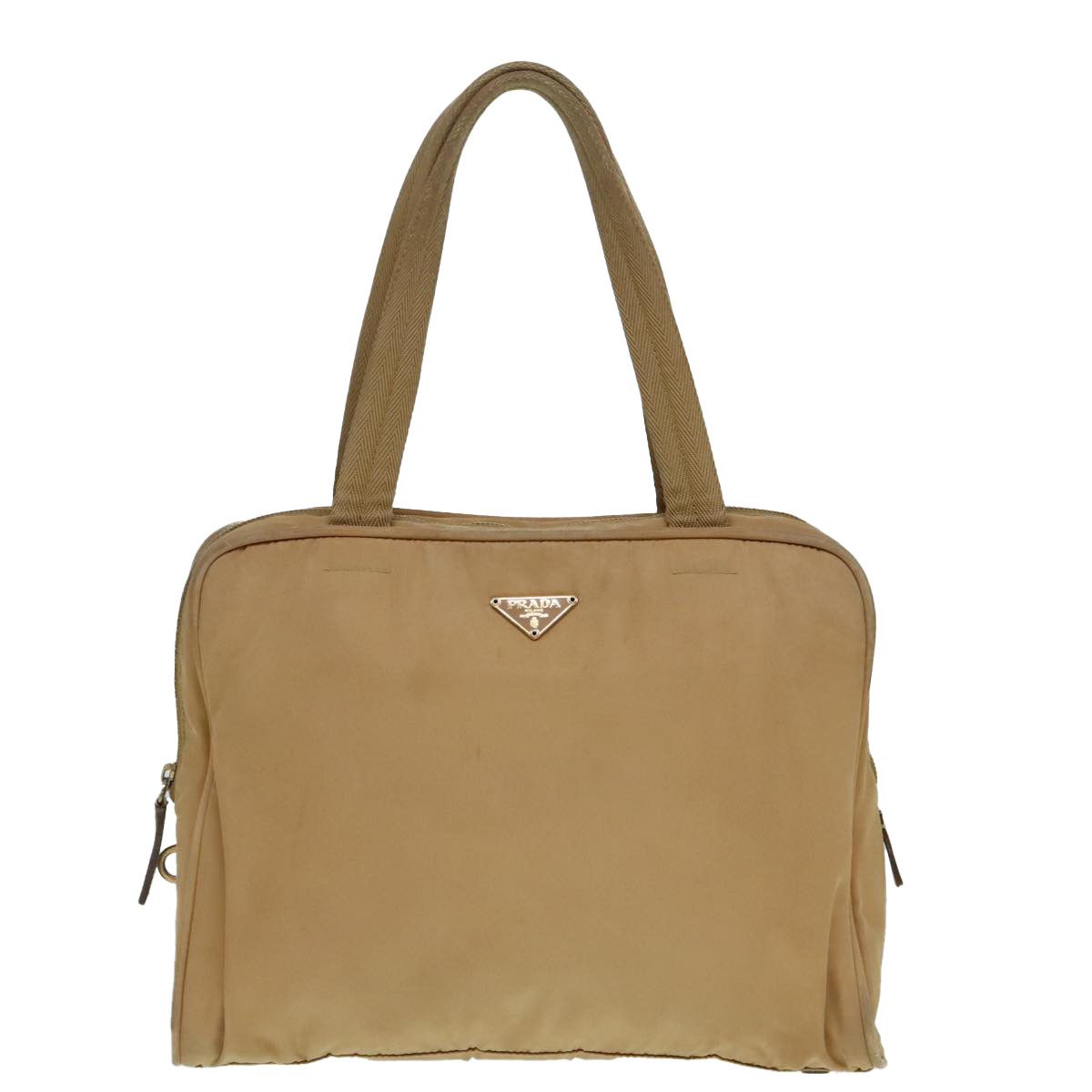 Prada Re-Nylon Beige Canvas Handbag (Pre-Owned) Size ONE SIZE - 1 Thumbnail