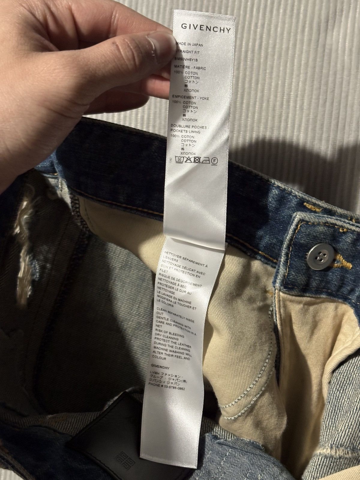Givenchy 31 FW22 Givenchy Matthew Williams Moleskin Distressed Jeans Size US 31 - 9 Thumbnail