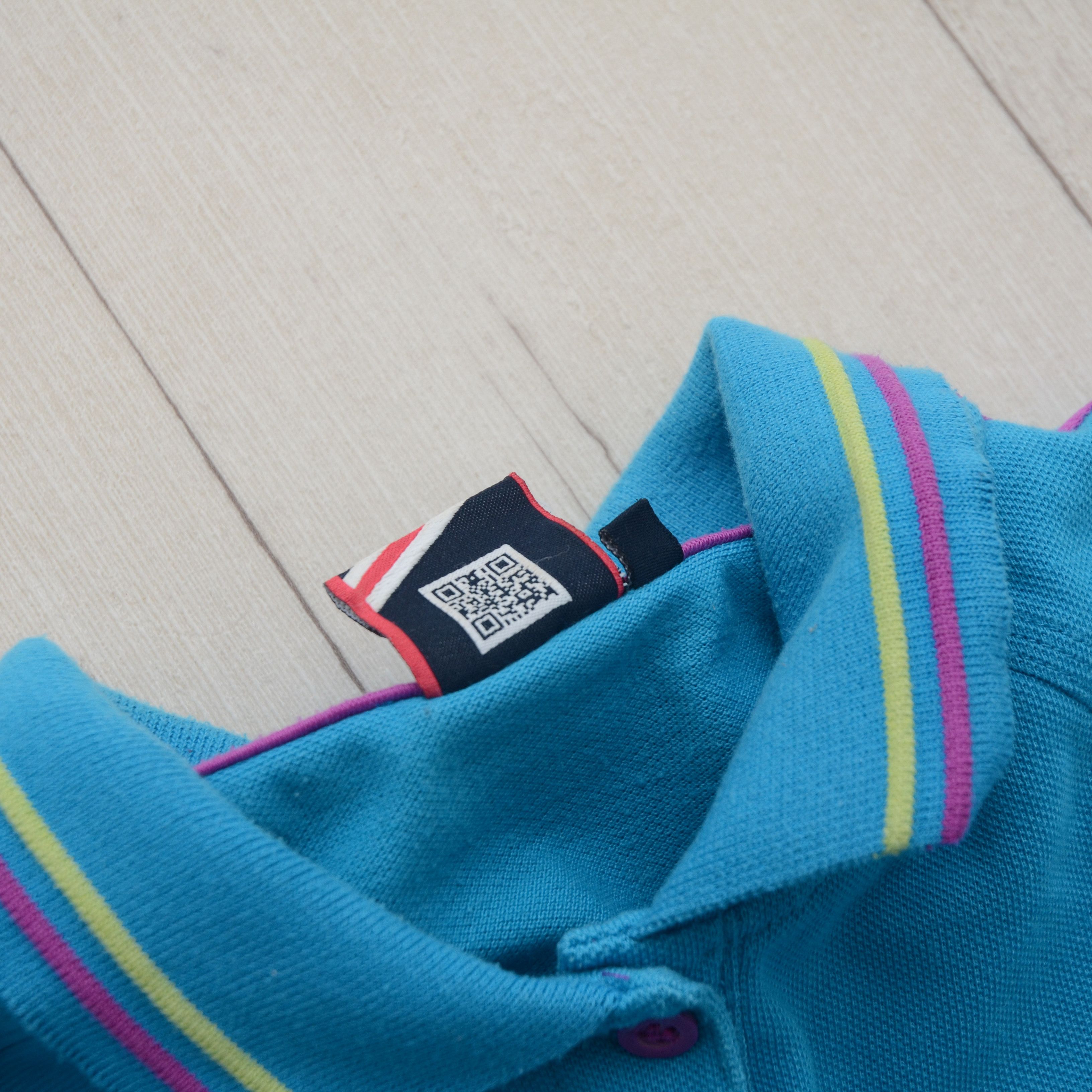 Lonsdale × Vintage Lonsdale London Women's Polo Shirt Blue Pink Trim M Casual Size M / US 6-8 / IT 42-44 - 11 Thumbnail