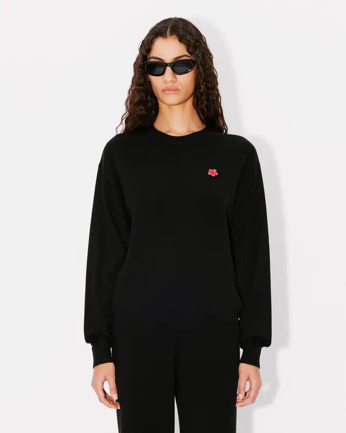 Kenzo o1s22i1n0125 Boke Flower Sweater in Black Size L / US 10 / IT 46 - 3 Thumbnail