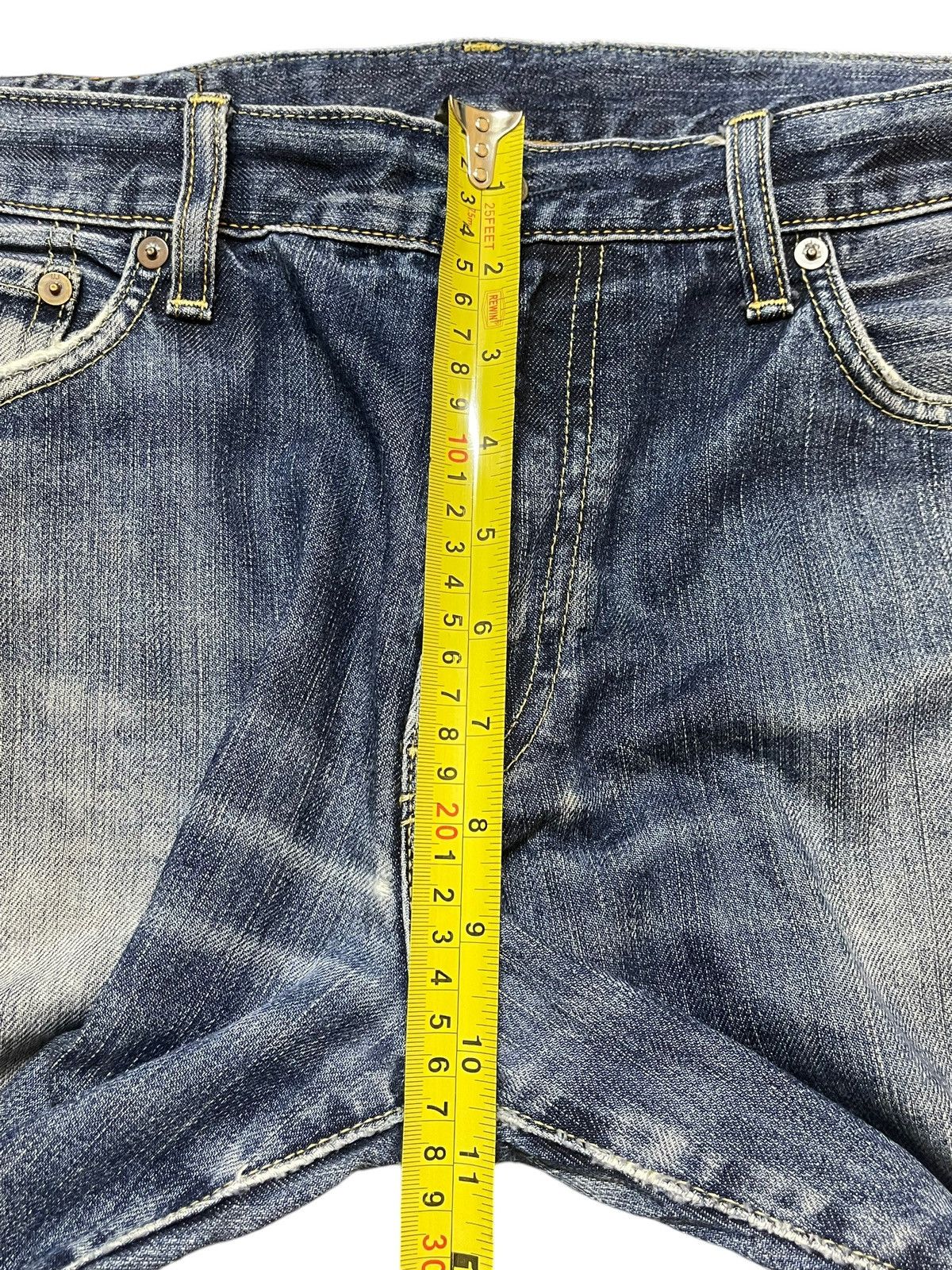 Uniqlo Vintage Y2K Japanese Uniqlo Blue Faded Wash Straight Loose Size US 34 / EU 50 - 15 Thumbnail