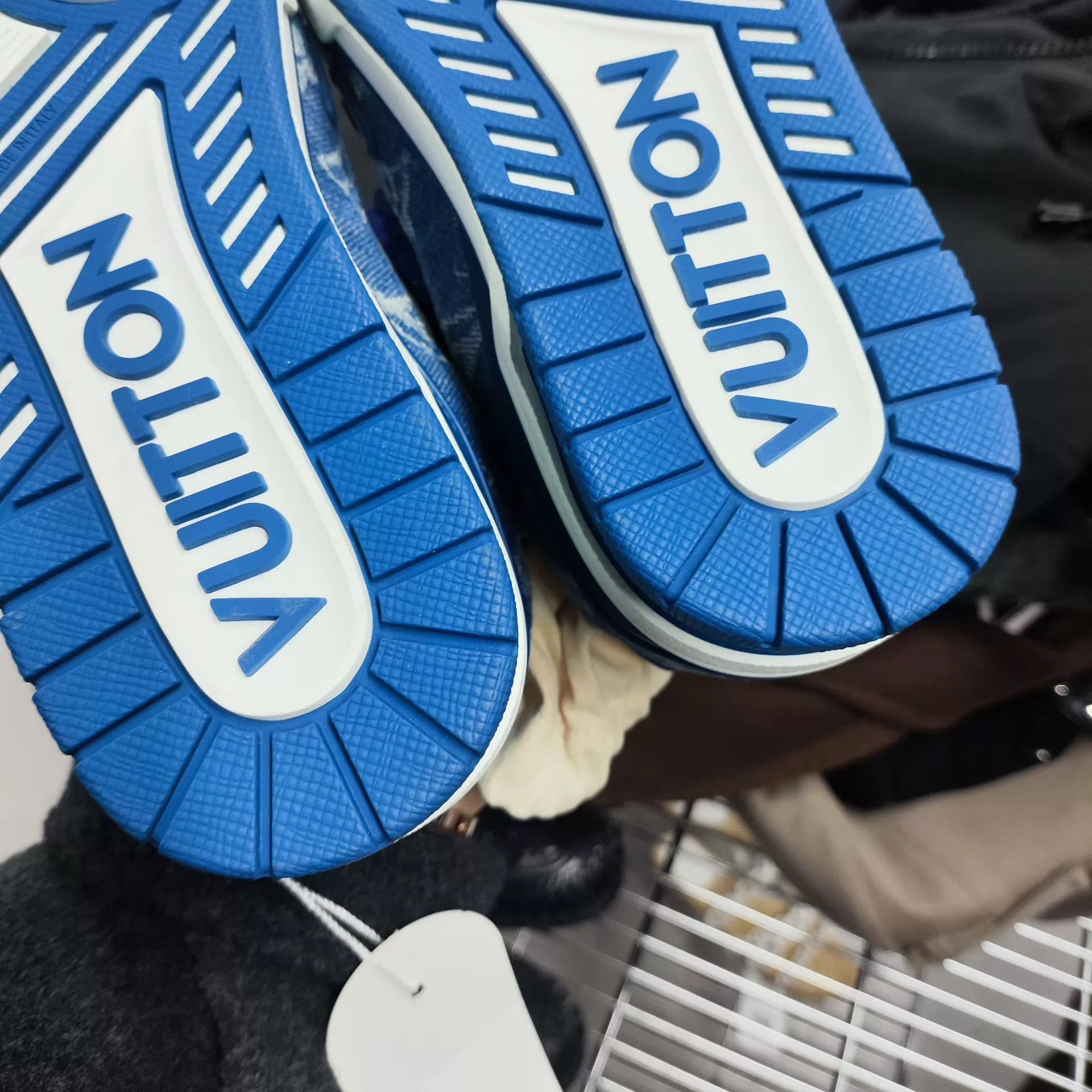 Louis Vuitton LV Denim Trainer Blue & White EU 37 New With Dust Bag Size US 6.5 / IT 36.5 - 3 Thumbnail