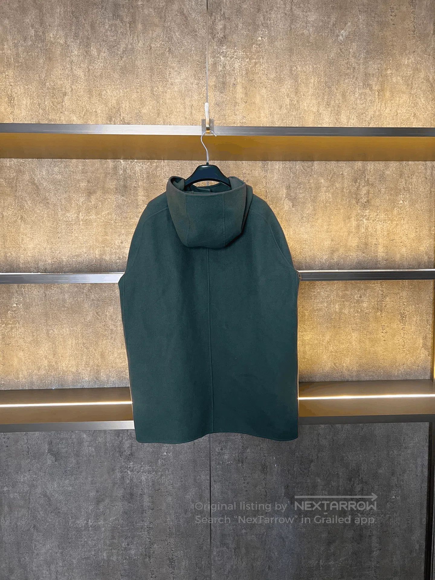 Dior Dior Dark Green Cashmere Hooded Coat. Size XXS / US 00 / IT 34 - 2 Thumbnail