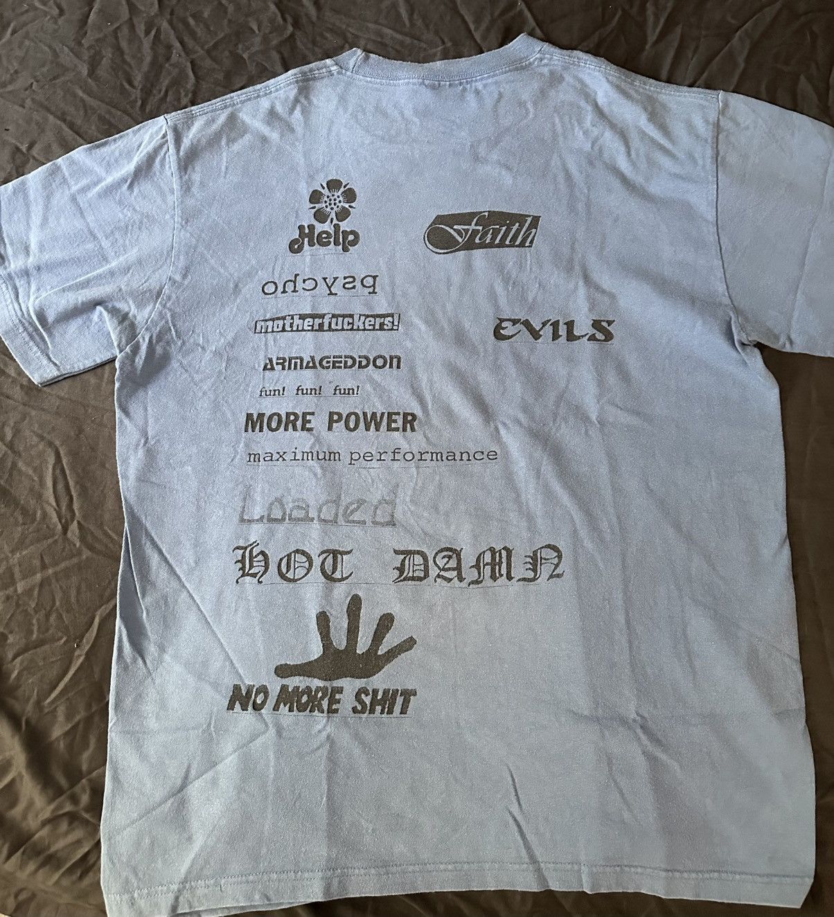 Supreme No More Shit Tee Mサイズ Supreme No More Shit Tee Purple Men's - FW20 - US