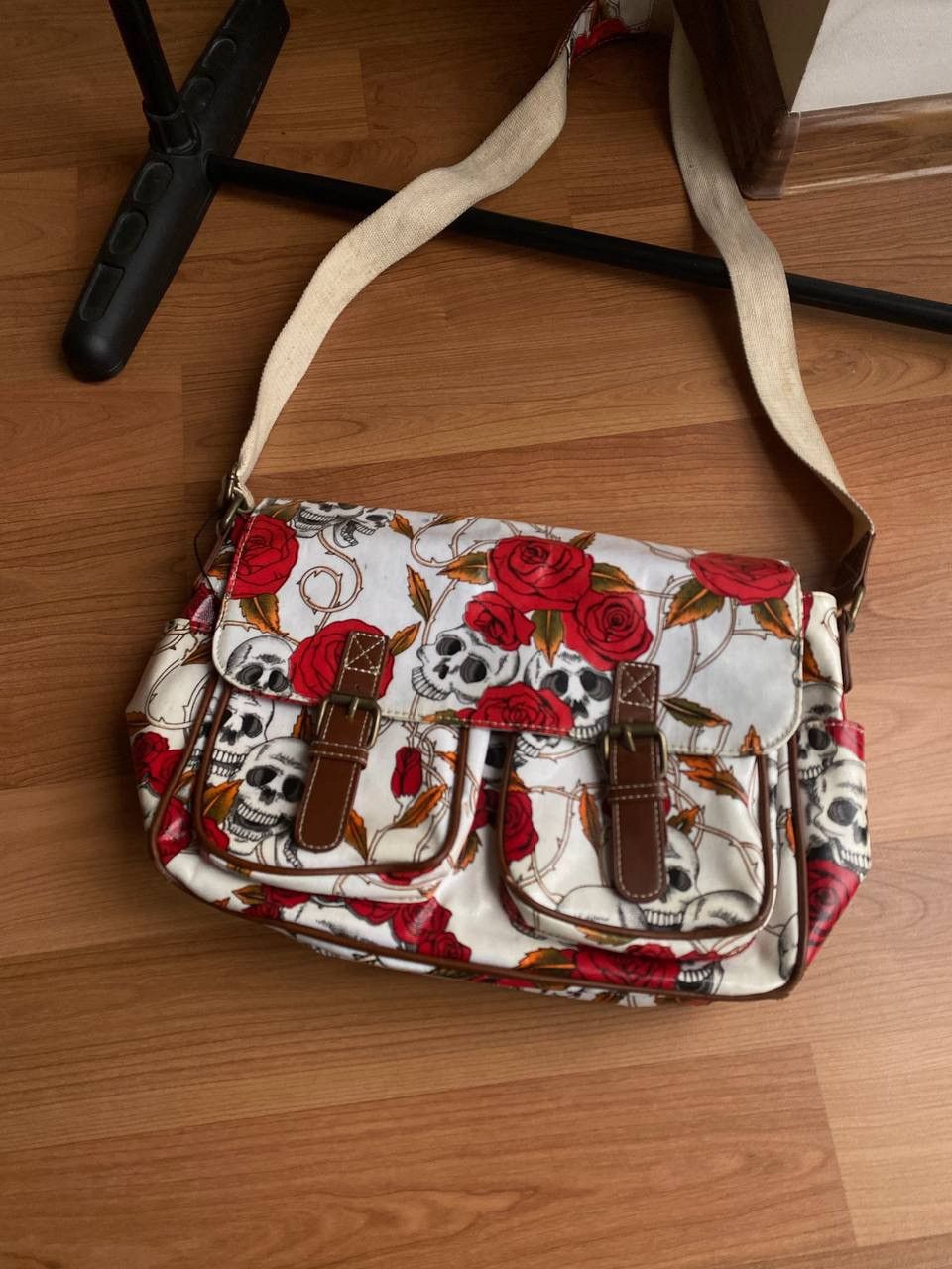 Other Vintage Skulls & Roses Messenger Bag Size ONE SIZE - 8 Thumbnail