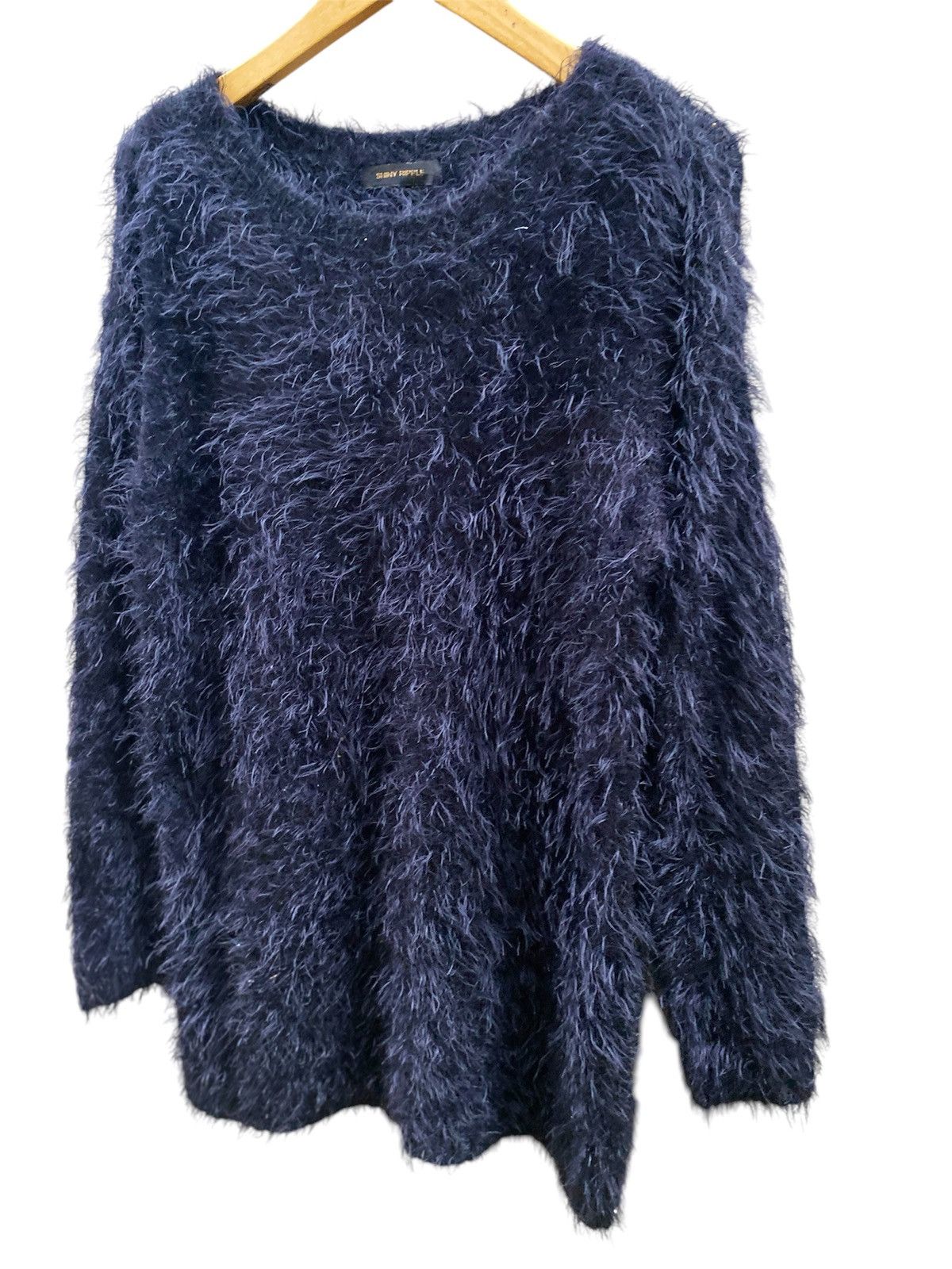 14th Addiction × KMRii × Nicole Club 2000s Shiny Ripple Fuzzy Fur Swater Size US M / EU 48-50 / 2 - 1 Thumbnail