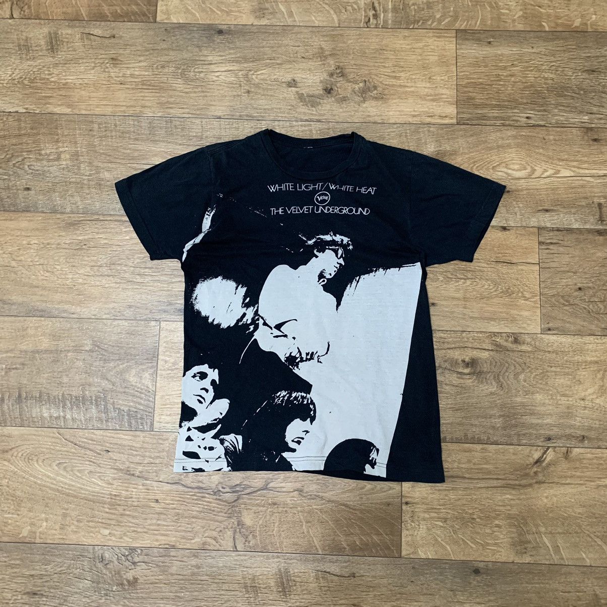 Band Tees × Vintage Vintage 90s The Velvet Underground White Light Rock Punk Tee Size US M / EU 48-50 / 2 - 2 Thumbnail