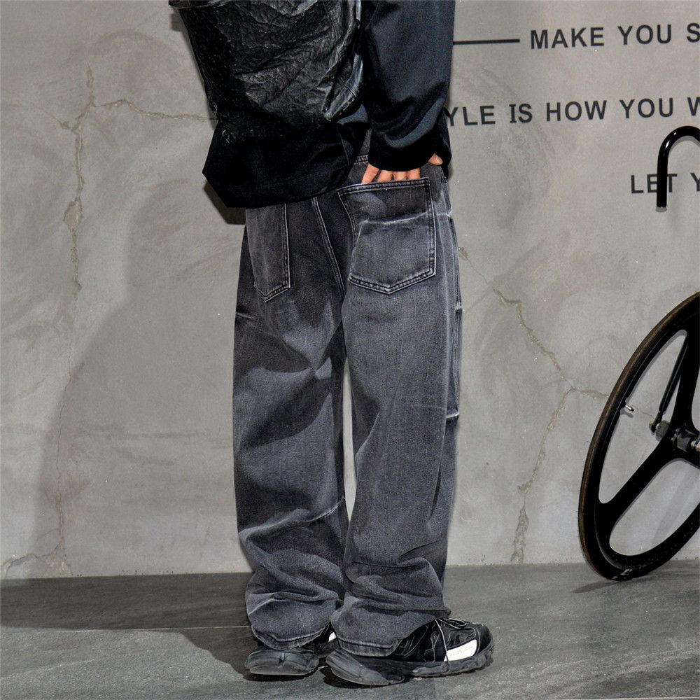 Jean × Vintage Washed Faded Baggy Jeans Size US 31 - 5 Thumbnail