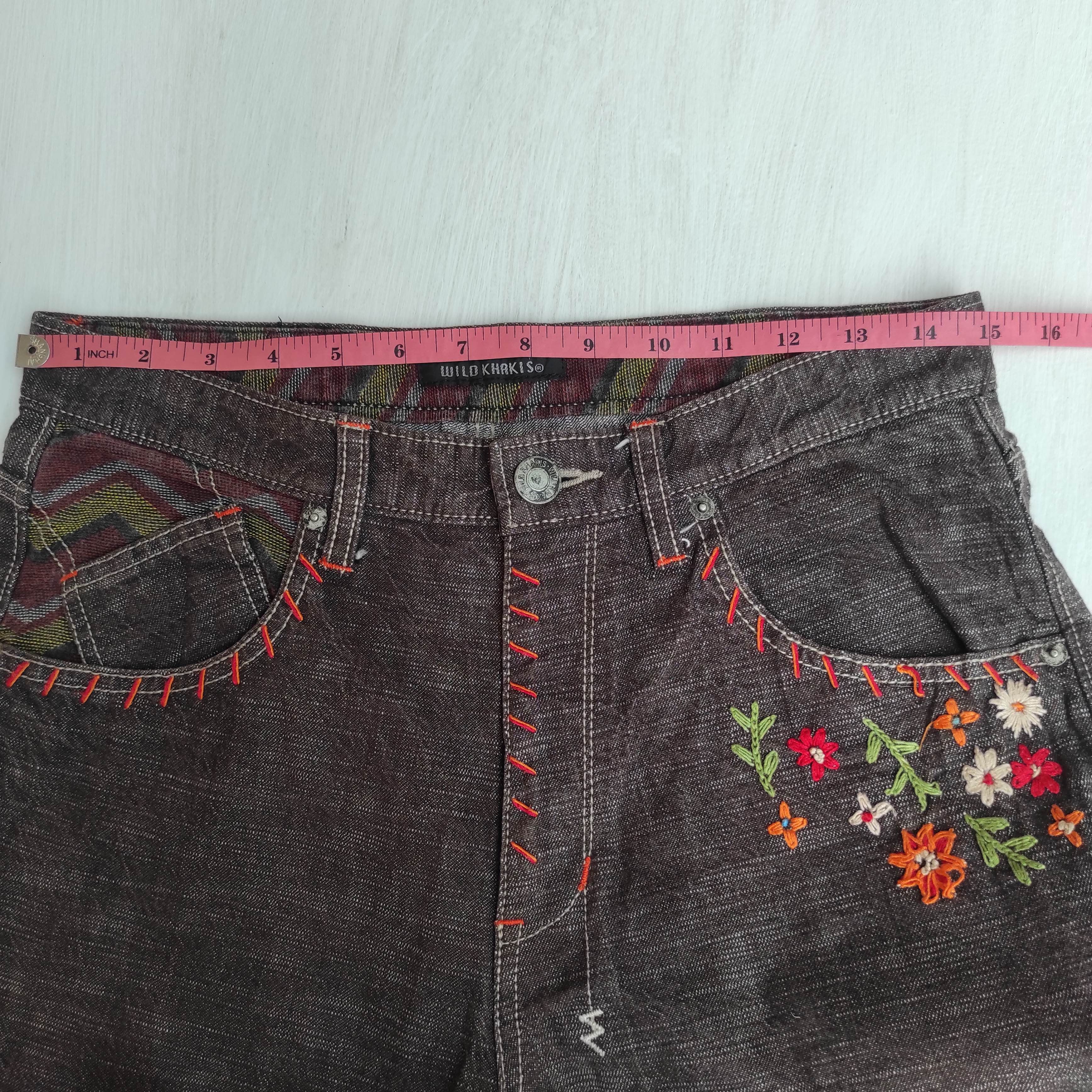 Beauty Beast Japanese Brand Wild Khakis Embroider Hand Stitching Jeans Size US 30 / EU 46 - 20 Thumbnail