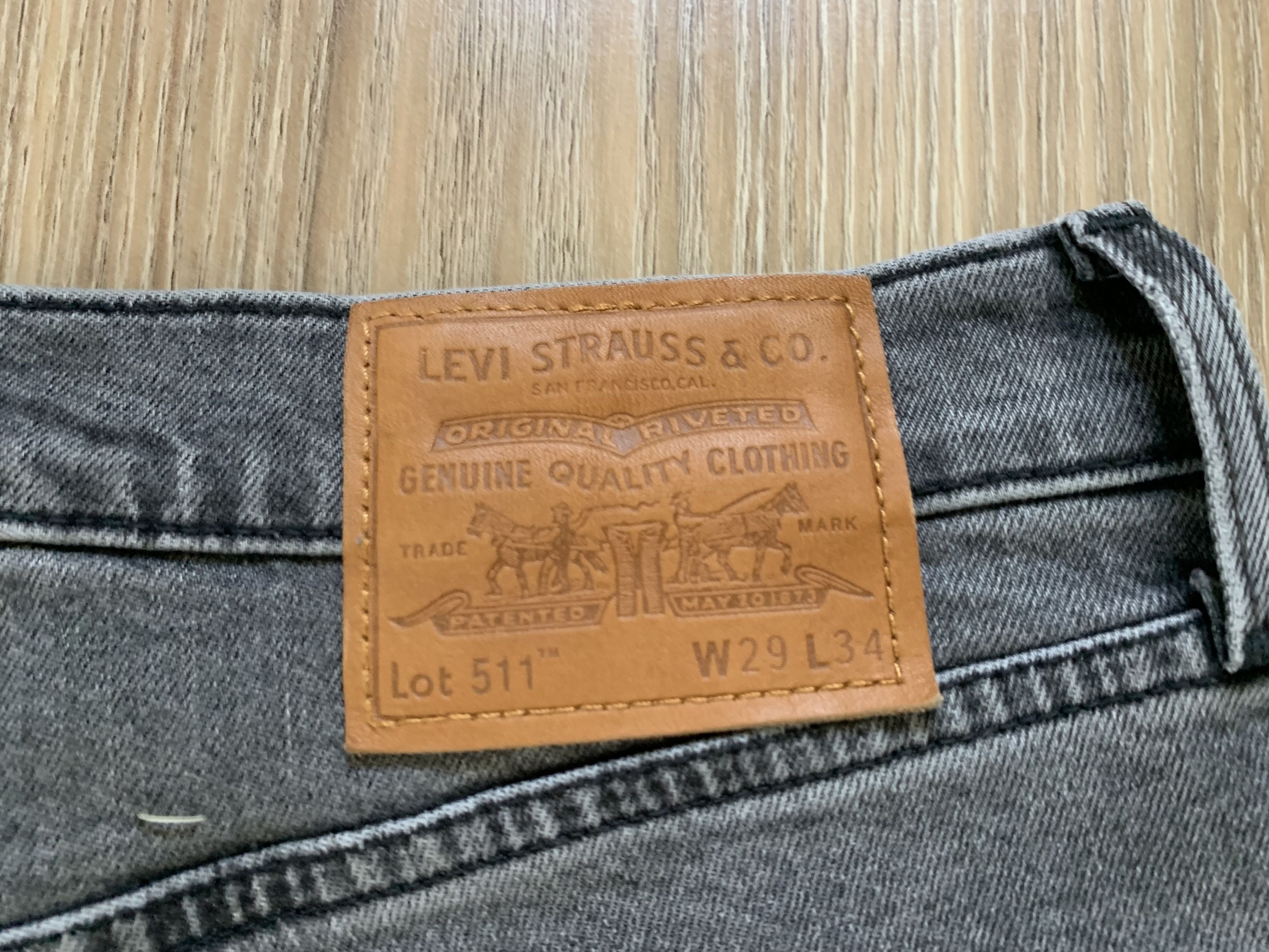 Levi's Levis 511 Premium Gray Stretch Jeans Size US 29 - 7 Thumbnail