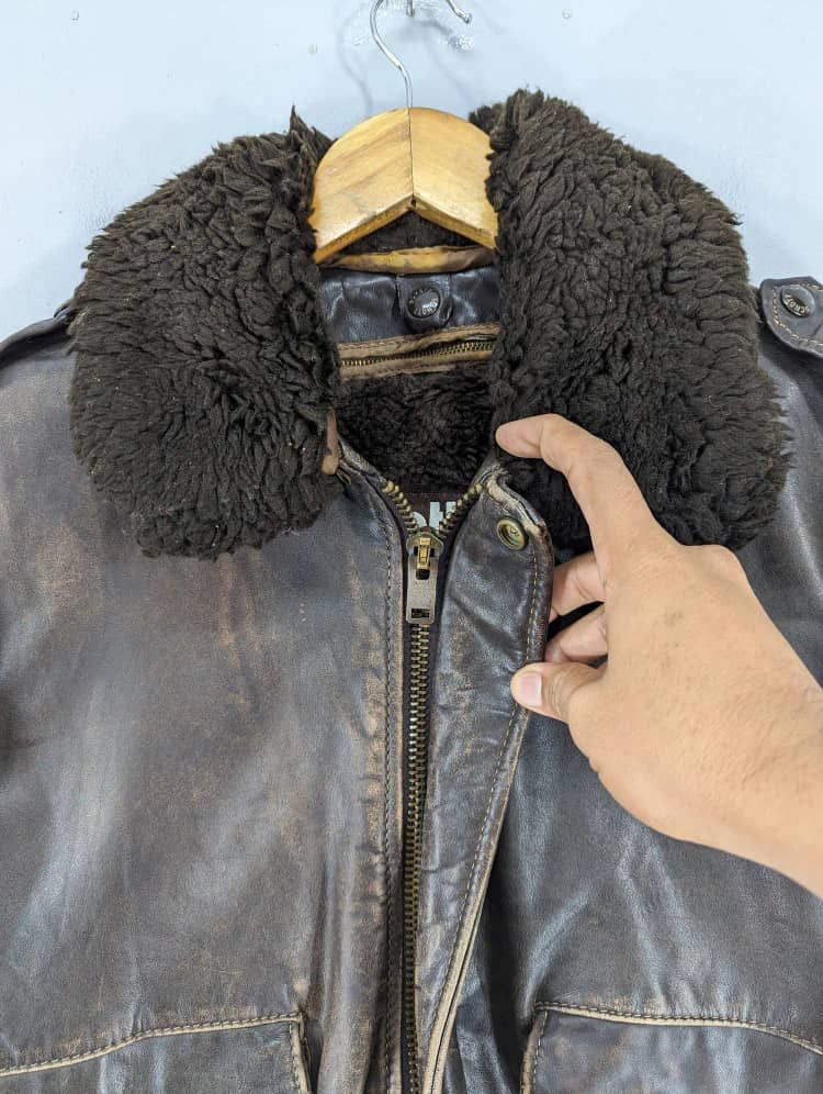 Schott 💥Offer Me💥 True Vintage SCHOTT Sherpa Bikers Truckers Jacket Size US L / EU 52-54 / 3 - 14 Thumbnail