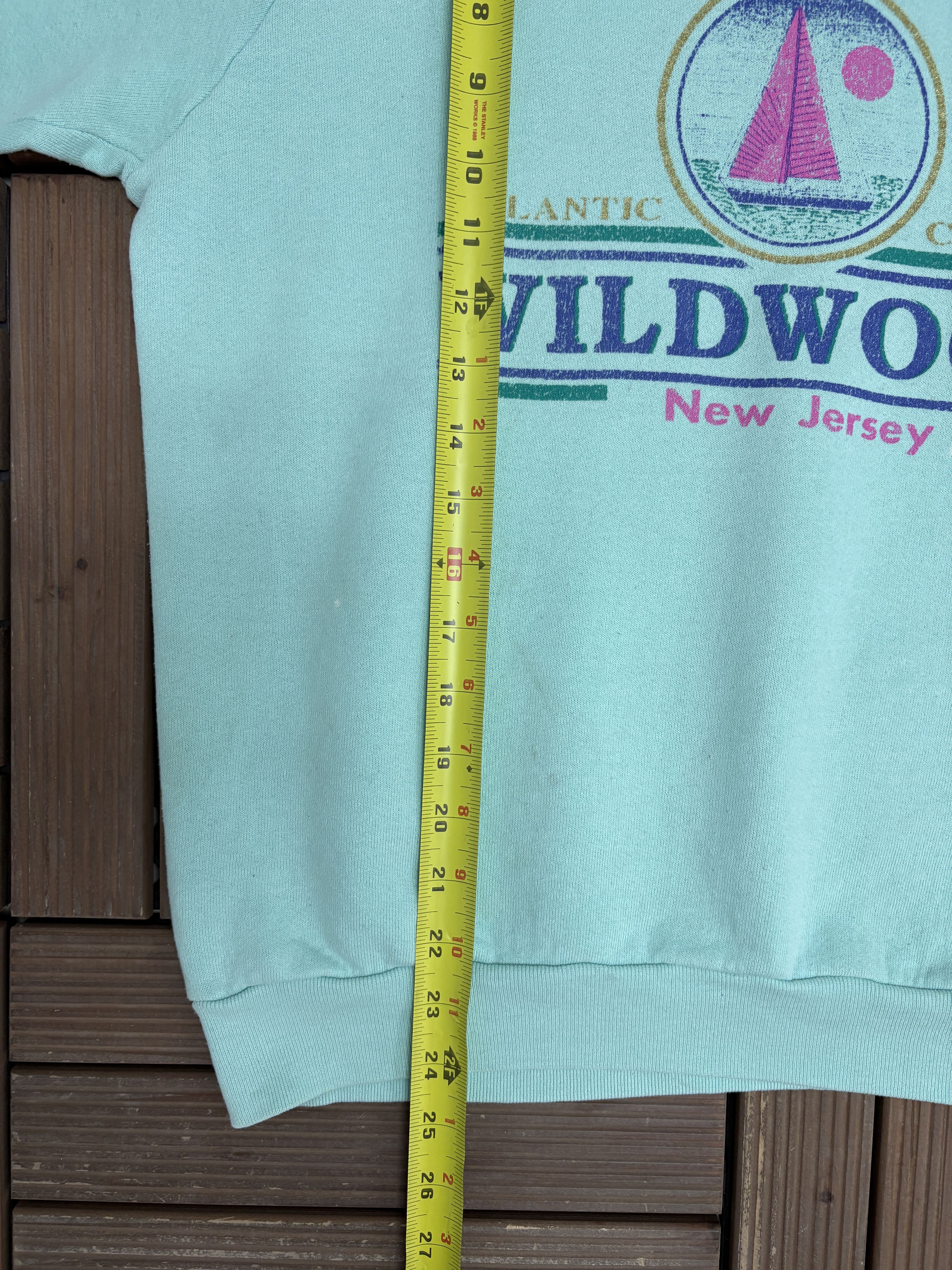Vintage Wildwood, New Jersey Vintage Blue Crewneck Sweater Size US L / EU 52-54 / 3 - 8 Thumbnail