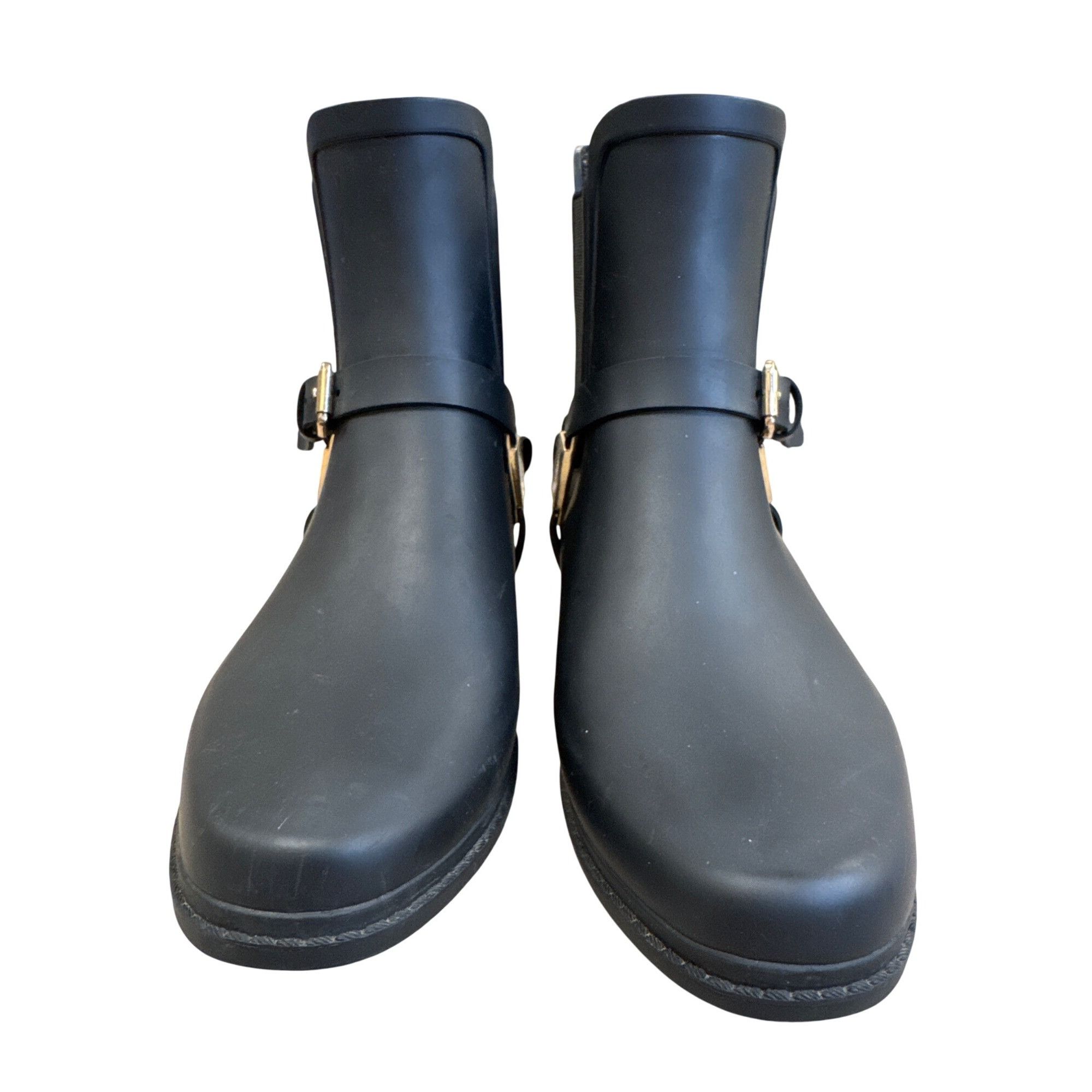 Karl Lagerfeld Karl Lagerfeld Lou Womens Black Rubber Rain Boots Size 8M SK Size US 8 / IT 38 - 5 Thumbnail
