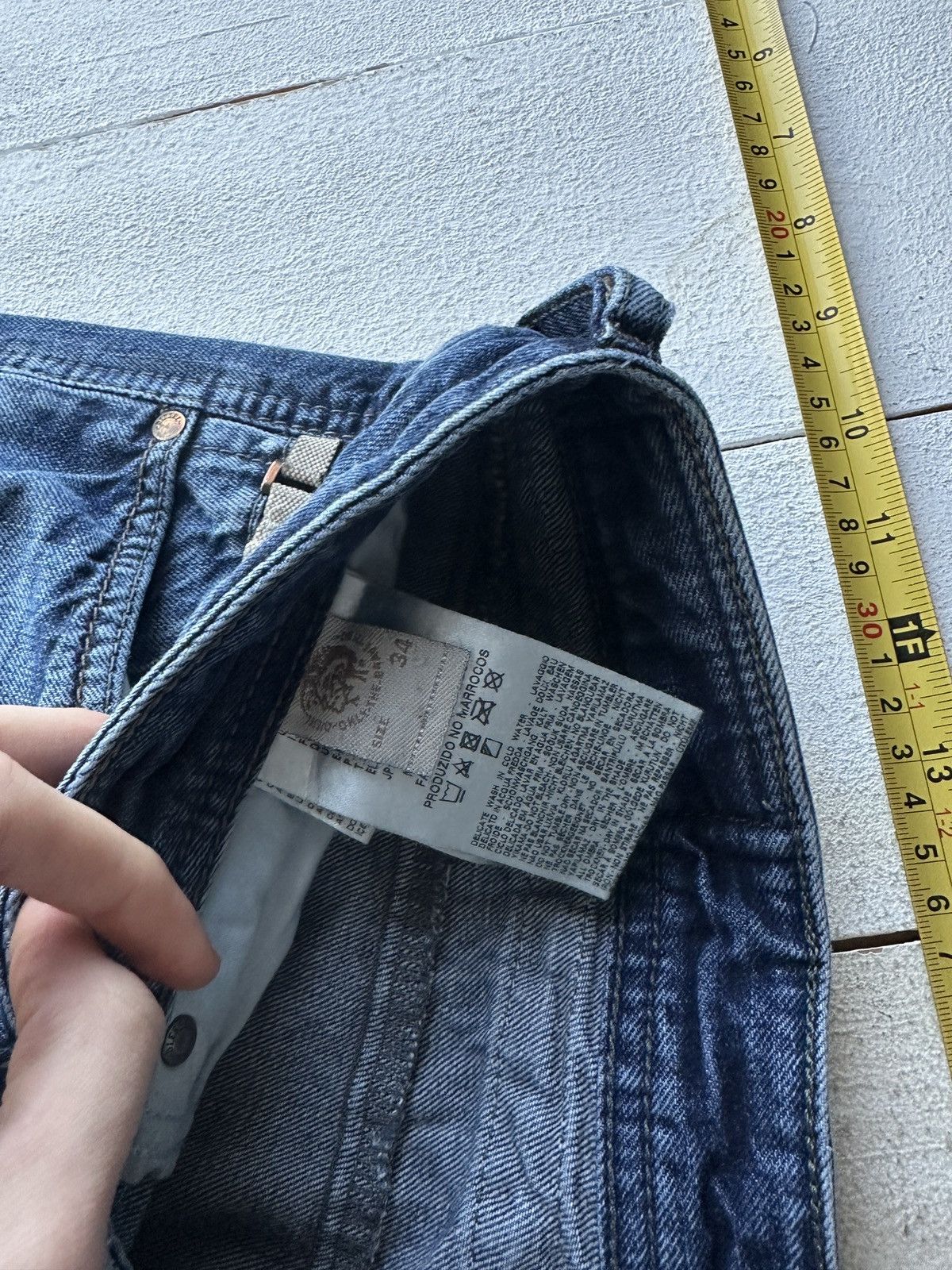 Diesel 🚨 RARE DIESEL MEN DENIM JEANS AVANT GARDE IFSIXWASNINE Y2K Size US 34 / EU 50 - 8 Thumbnail