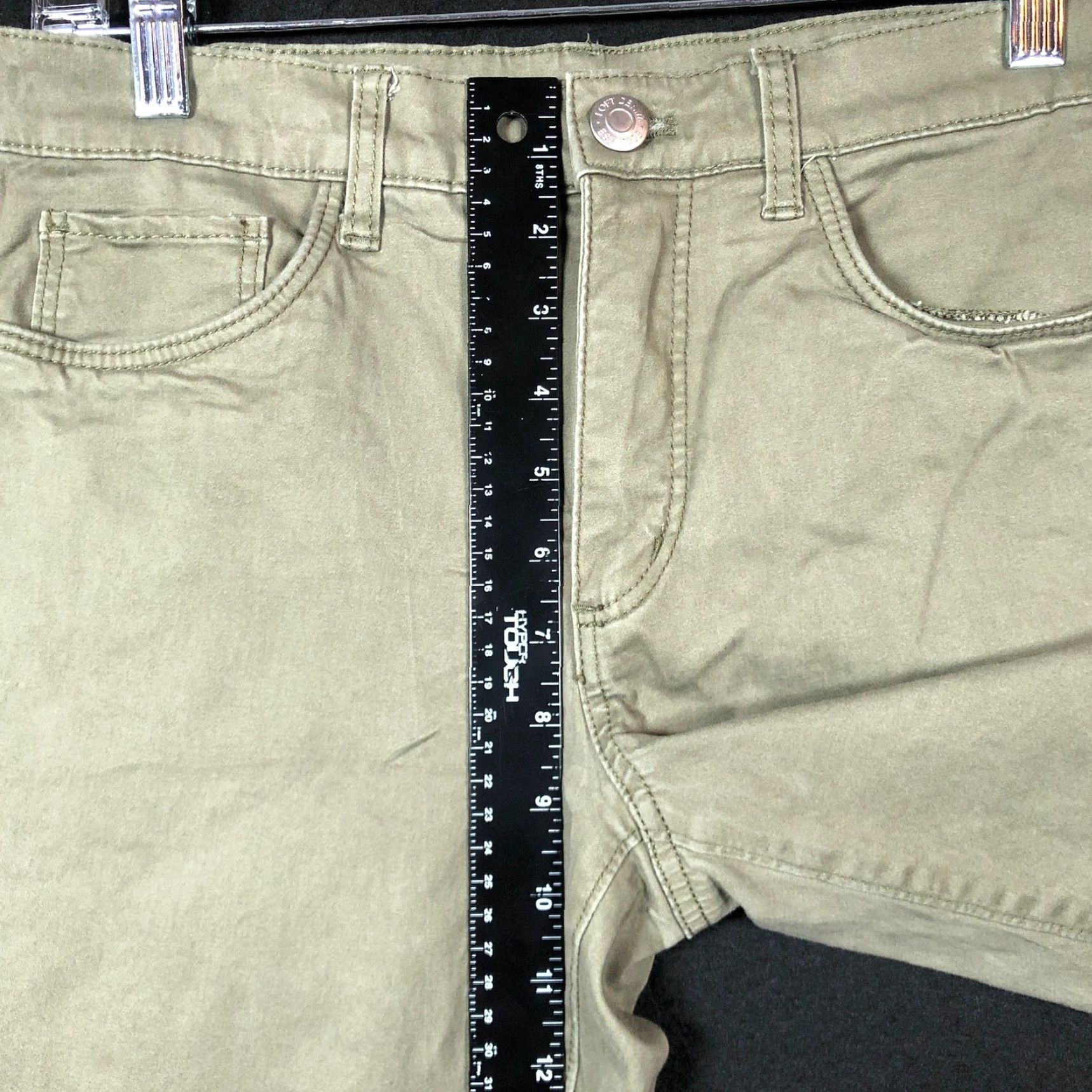 Loft VINTAGE LOFT Womens Jeans Green Denim Slim Skinny Leg Rayon Blend Stretch 6 Denim Jeans Size 28" / US 6 / IT 42 - 7 Thumbnail