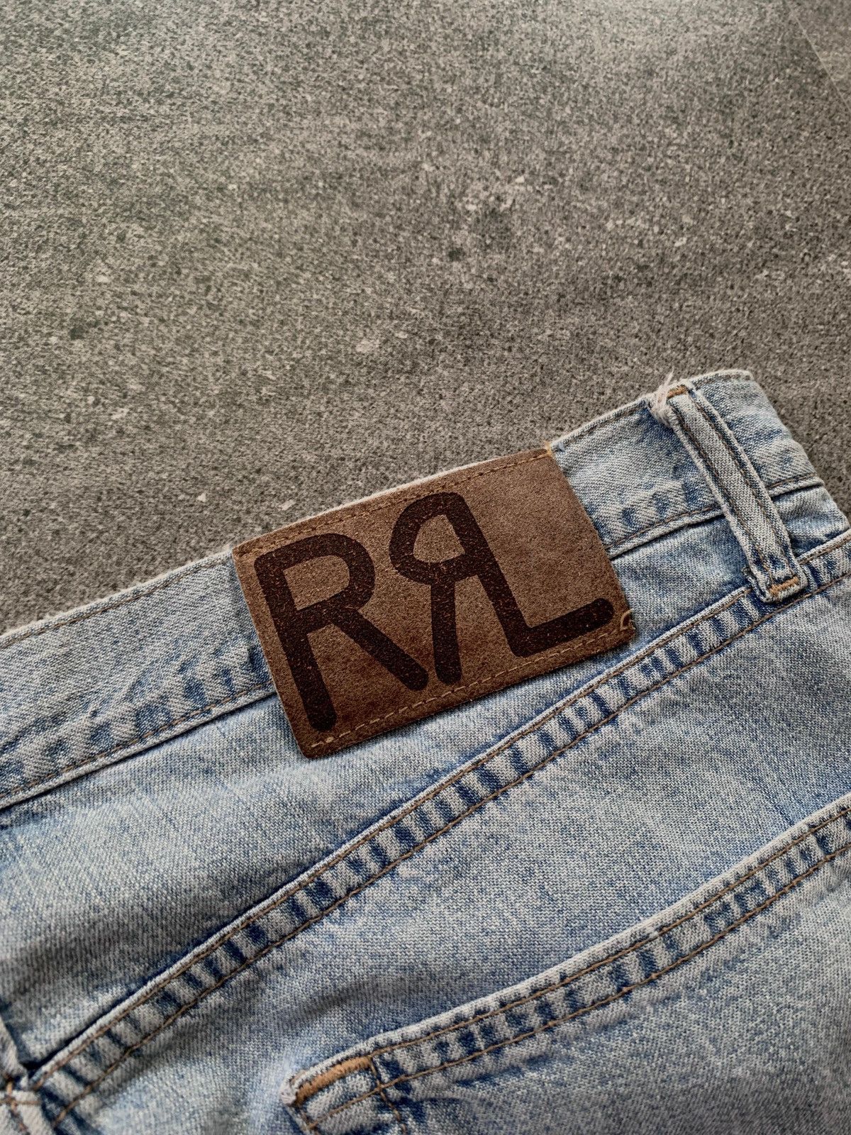 RRL Ralph Lauren FREE TAX! RRL Distressed Wash Denim Jeans Size US 34 / EU 50 - 9 Thumbnail