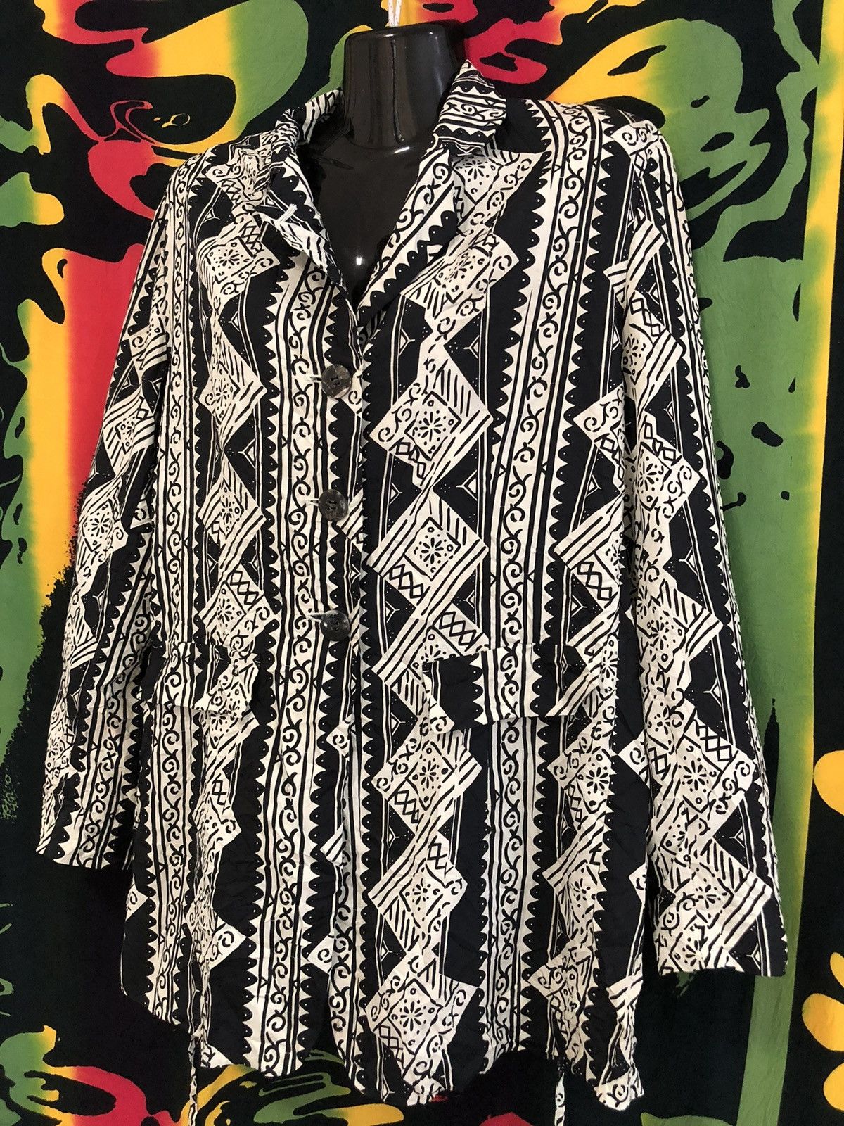 Vintage × Y's × Yohji Yamamoto Vintage 80’s Yohji Yamamoto Arts blouse Size M / US 6-8 / IT 42-44 - 4 Thumbnail
