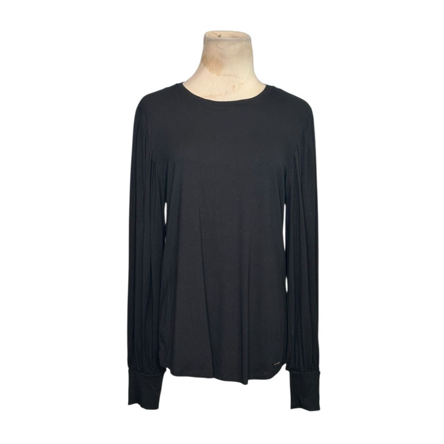 Elie Tahari Tahari black long balloon sleeves blouse size Medium Size S / US 4 / IT 40 - 1 Thumbnail