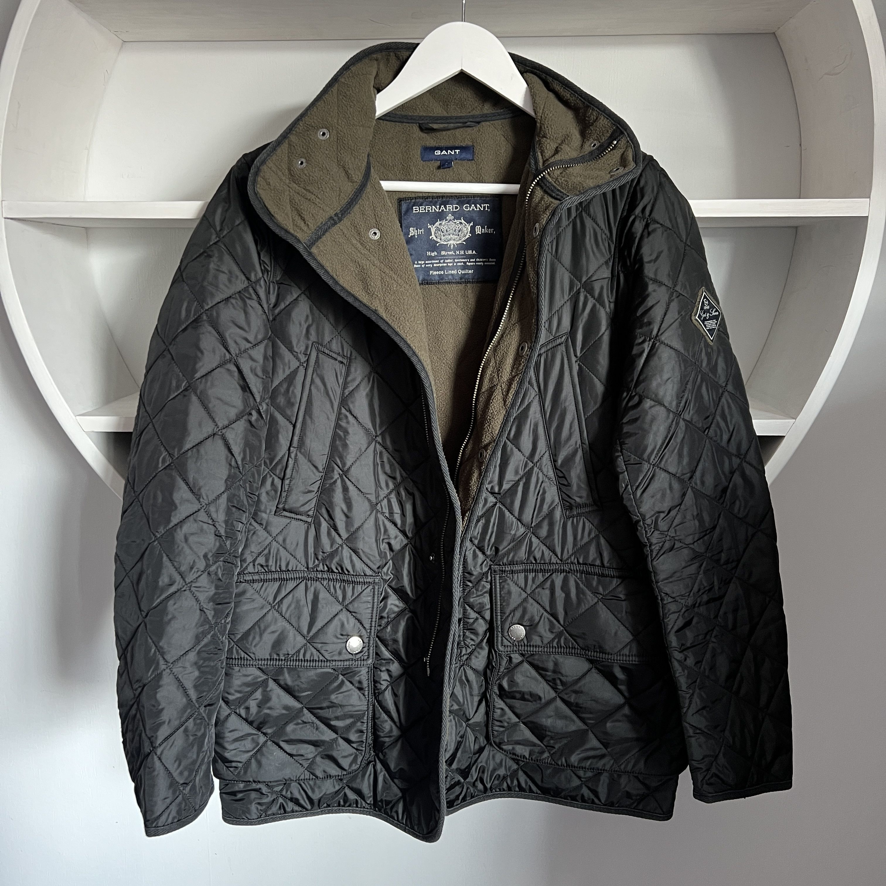 Gant Men's BERNARD GANT QUILT Black Jacket Size US S / EU 44-46 / 1 - 4 Thumbnail