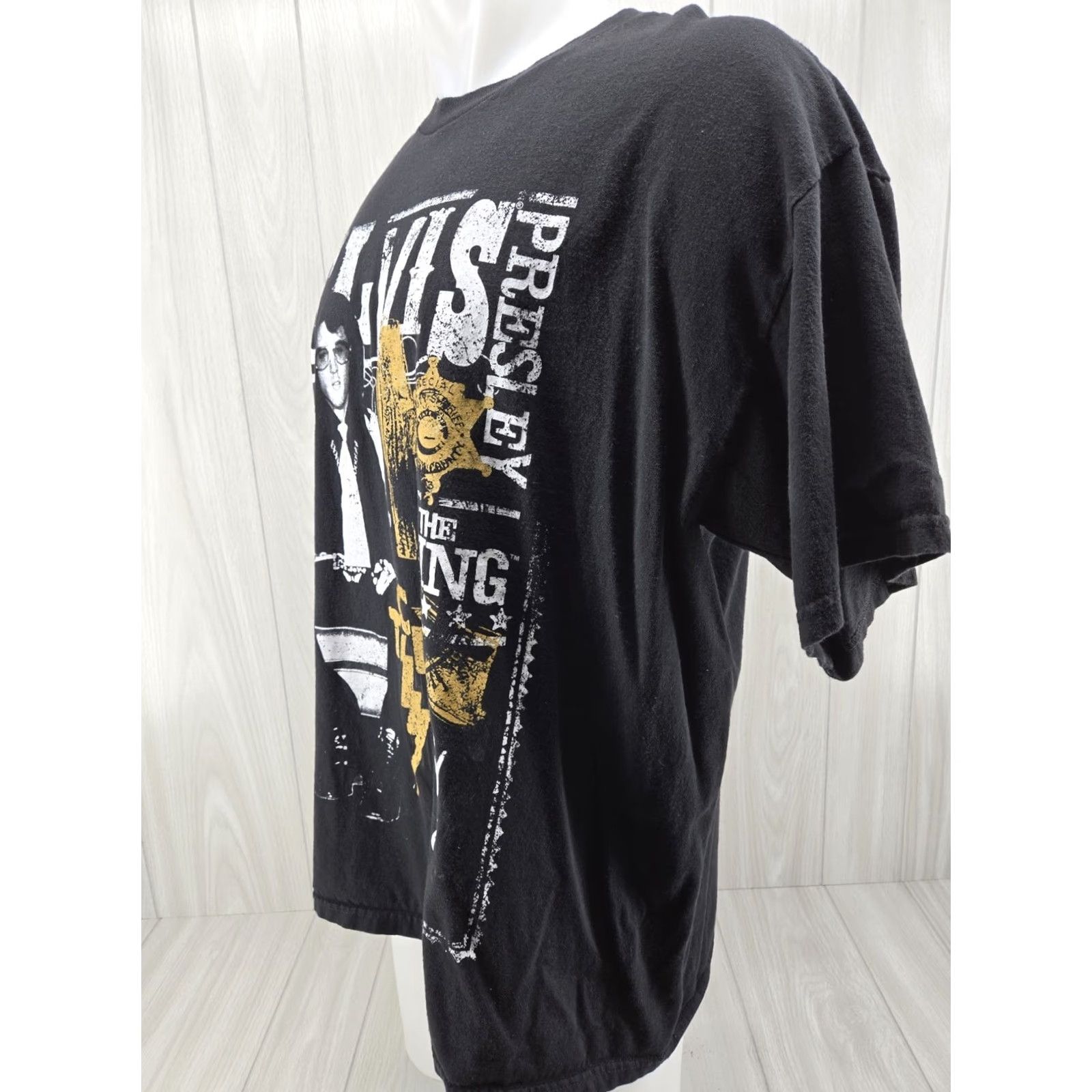 Vintage VINTAGE Elvis Presley The King TCB Music Black T-Shirt Womens 1X Zion Rootswear Size XL / US 12-14 / IT 48-50 - 3 Thumbnail
