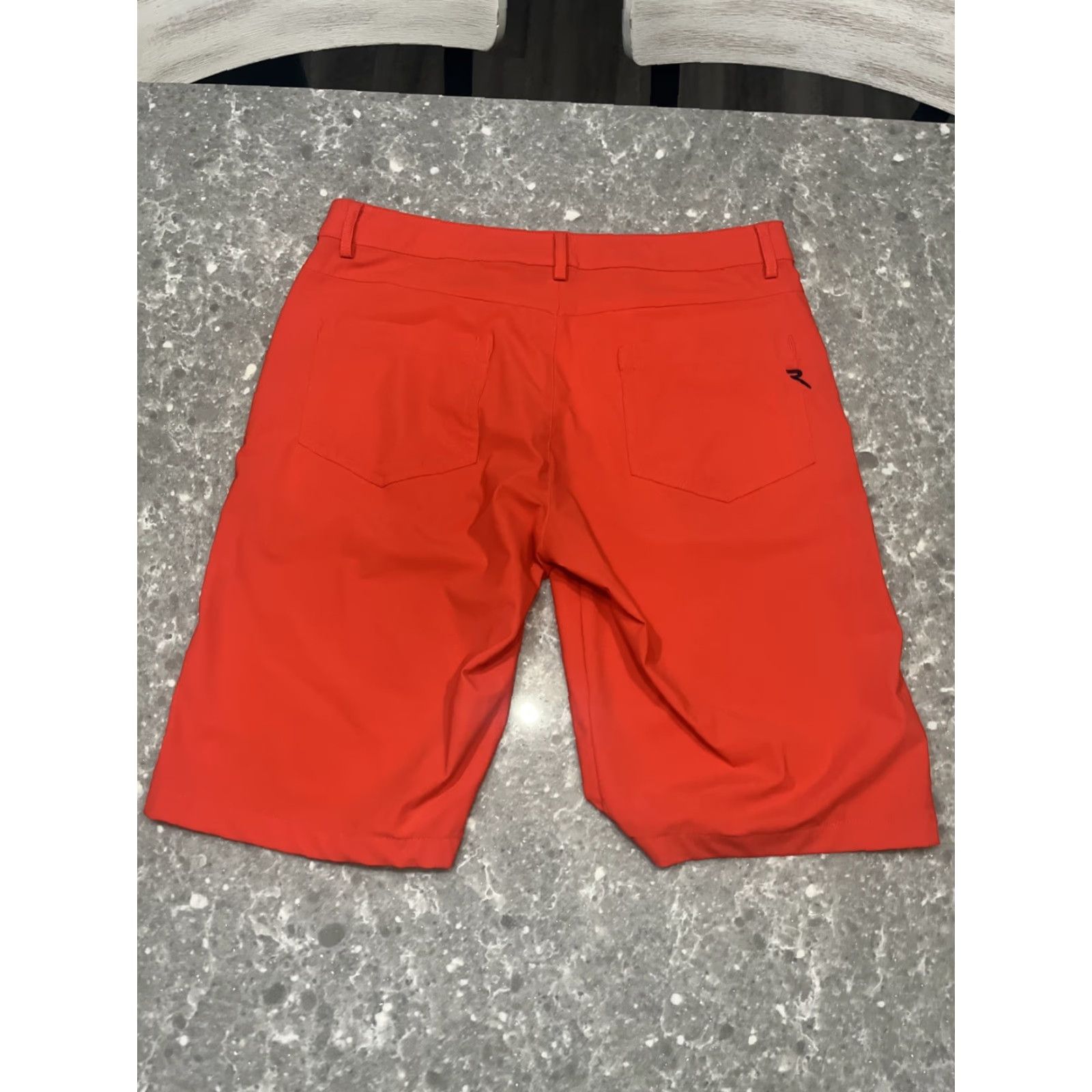 Vintage Chervo Mens Golf Performance Garing Shorts UV Protection 34x9.5" Orange Chino Regular Mens Size US 34 / EU 50 - 7 Thumbnail