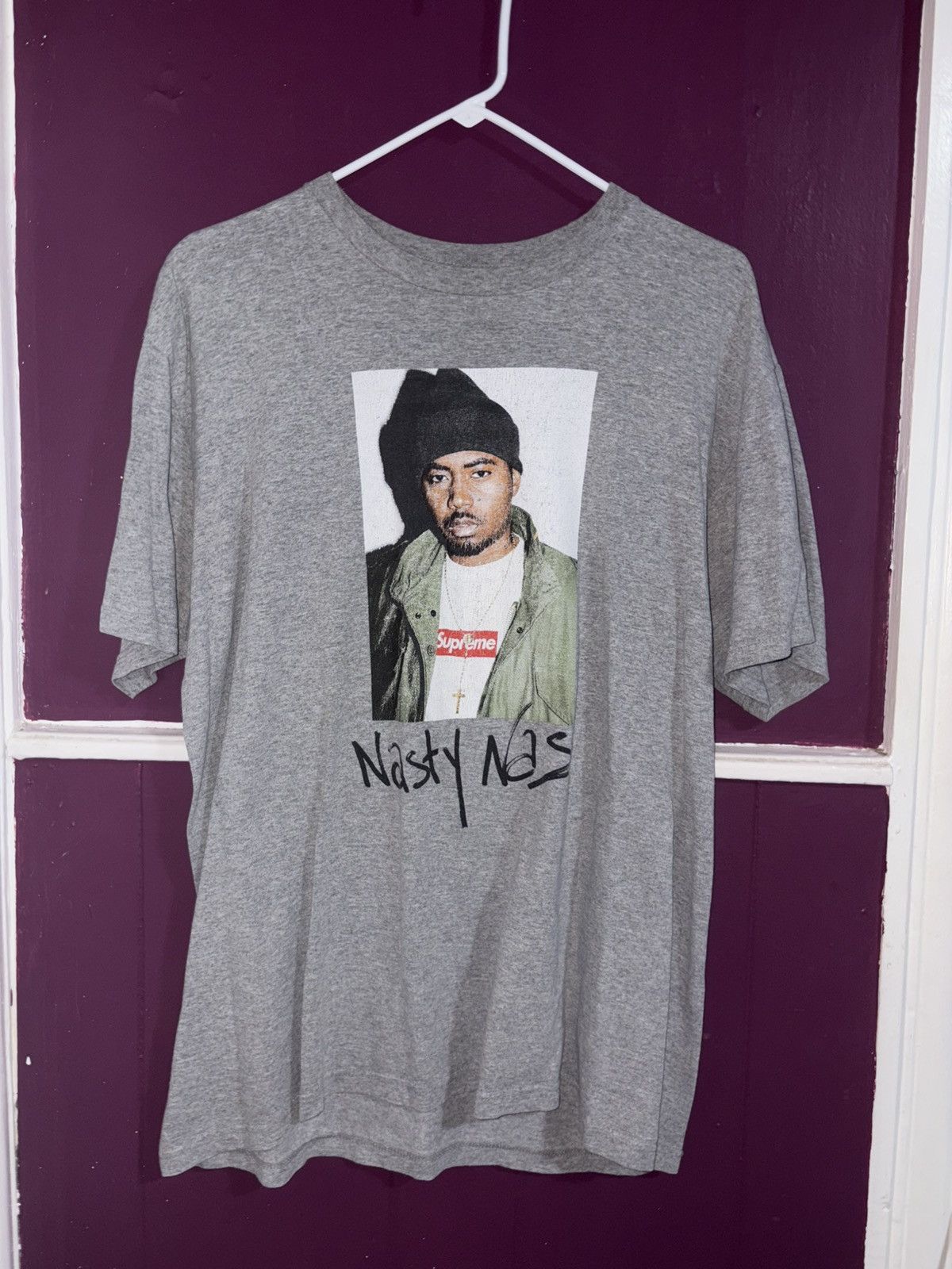 Supreme Nas Tee Grey シュプリーム ナズ Tシャツ グレー Supreme(シュプリーム) 17AW Nas Tee Nasty Nas ナスティ ナズ