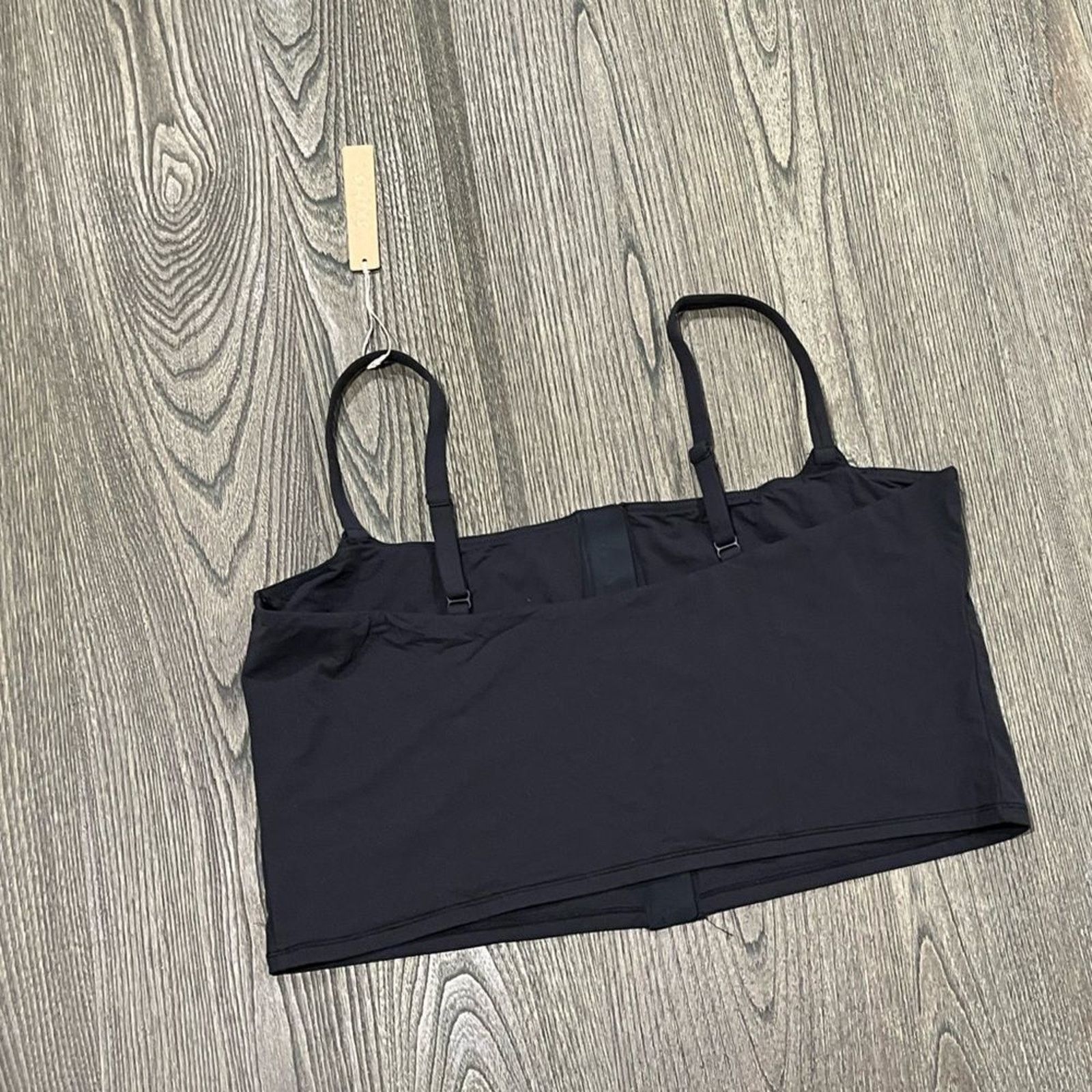 SKIMS NWT Skims Fits Everybody Adaptive Cami Crop Top Onyx 4X Size 4XL / US 24-26 - 4 Thumbnail