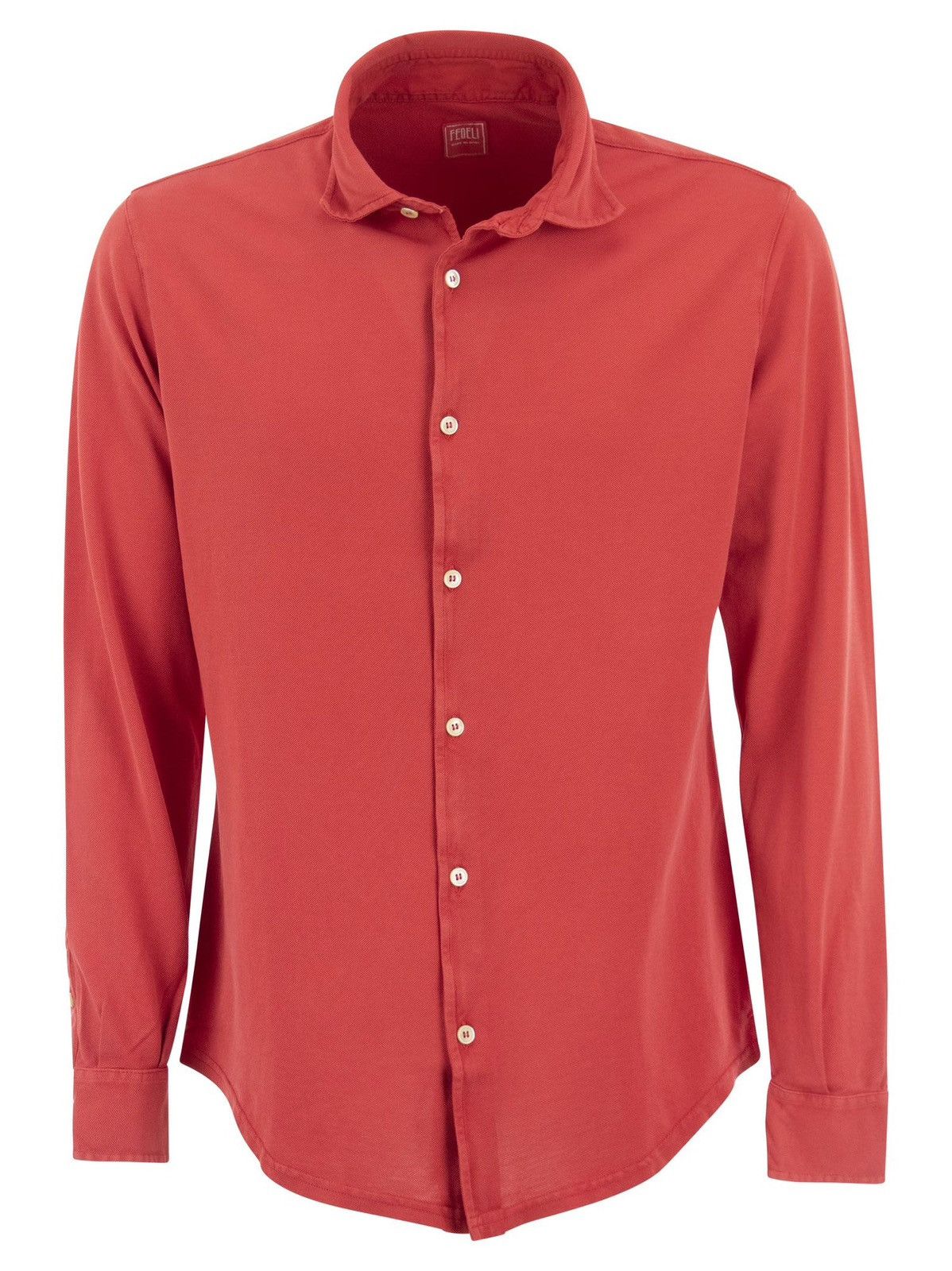 Fedeli Fedeli Robert - Cotton Piqué Shirt Size US L / EU 52-54 / 3 - 1 Thumbnail