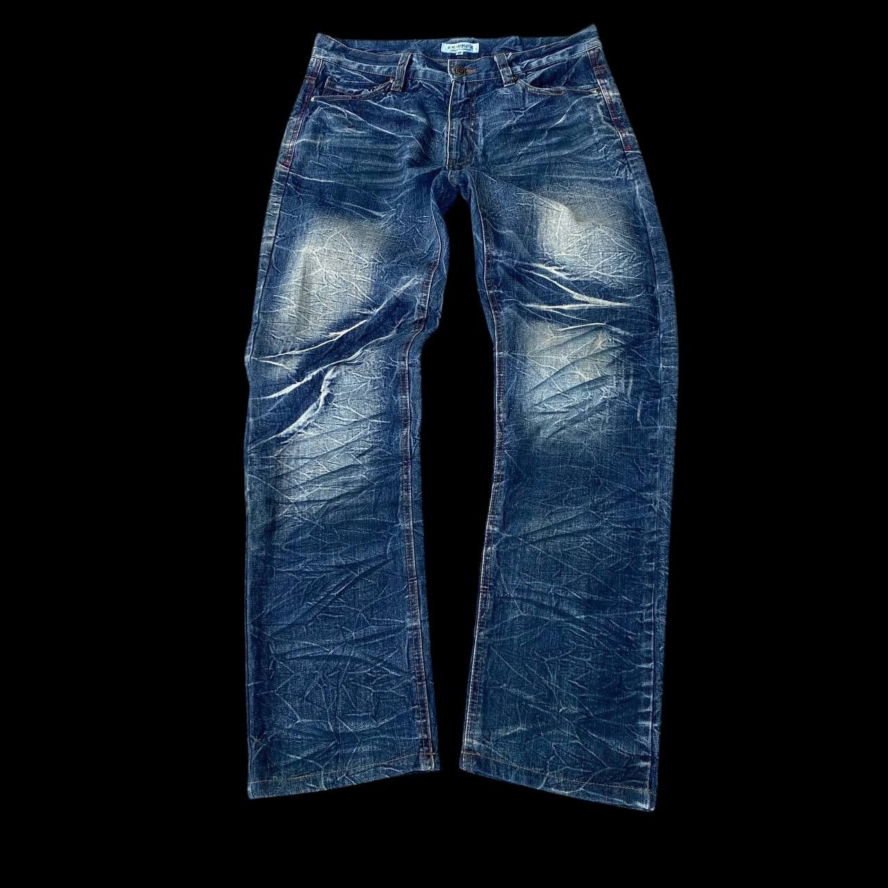 20471120 × LOWBOX × Tornado Mart LOWBOX JAPAN THUNDERSTORM WASH TIGER CLAW SCATTER CRACK MARK Size US 31 - 1 Thumbnail