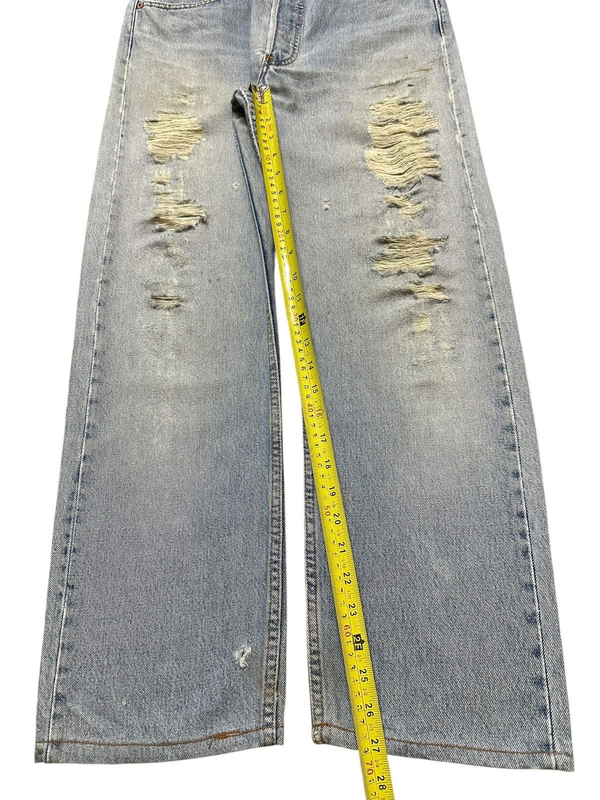 Levi's Vintage 80s Levis 501 Blue Wash Distressed Style Loose Jeans Size US 30 / EU 46 - 14 Thumbnail