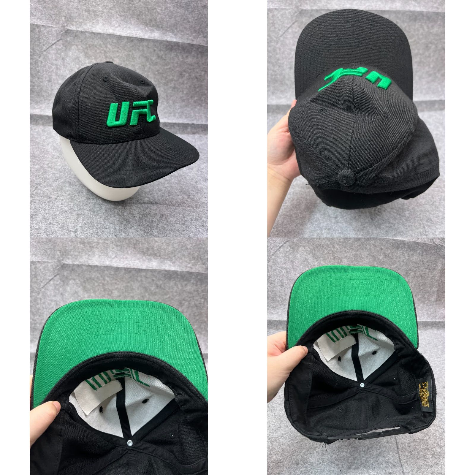 Vintage VINTAGE UFC Hat Cap Snap Back Adult Black Wool Blend Size ONE SIZE - 8 Thumbnail