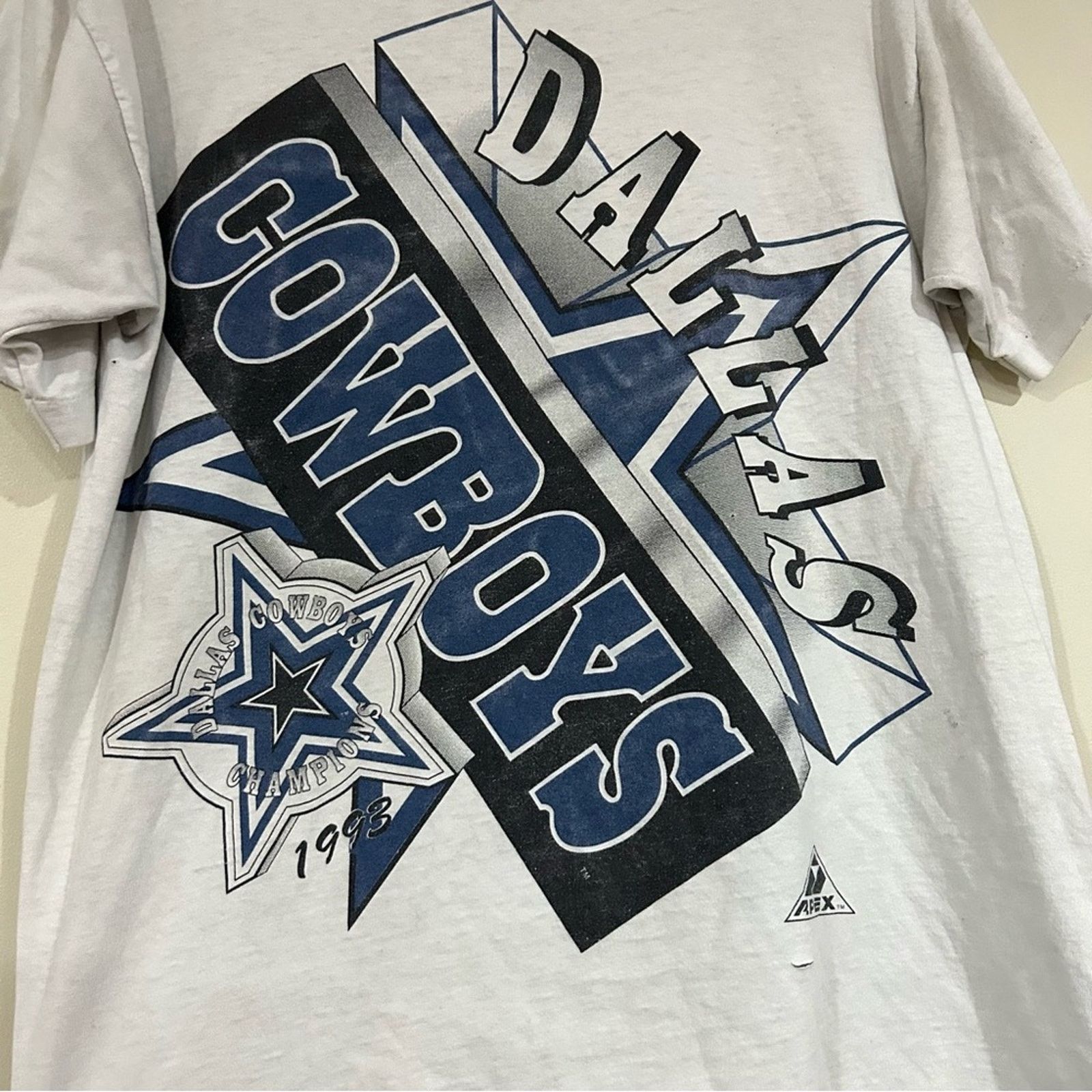 Apex Vintage Thrashed 1993 Dallas Cowboys Shirt Size US L / EU 52-54 / 3 - 3 Thumbnail