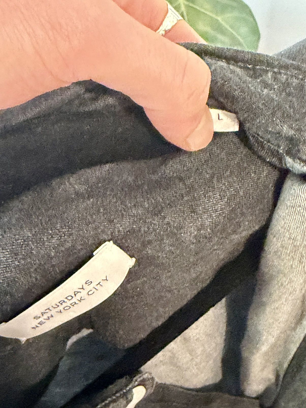 Saturdays NYC Saturdays NYC Charcoal Chambray Button Down Shirt Size L Size US L / EU 52-54 / 3 - 5 Thumbnail