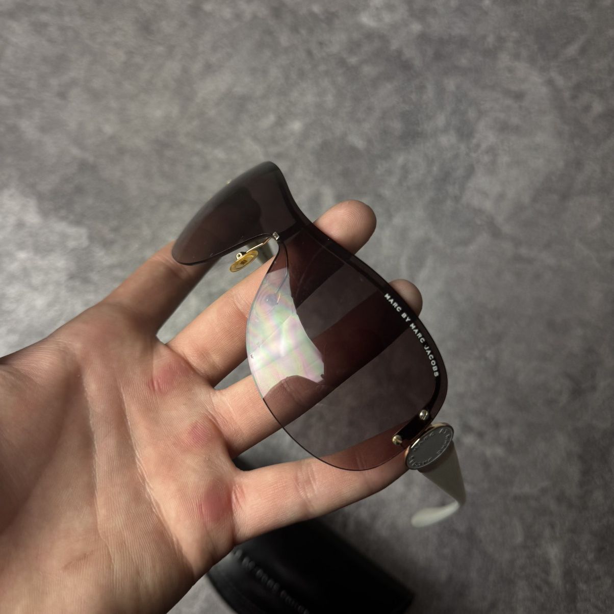 Marc by Marc Jacobs Marc by Marc Jacobs Y2K Shield Sunglasses Size ONE SIZE - 1 Thumbnail